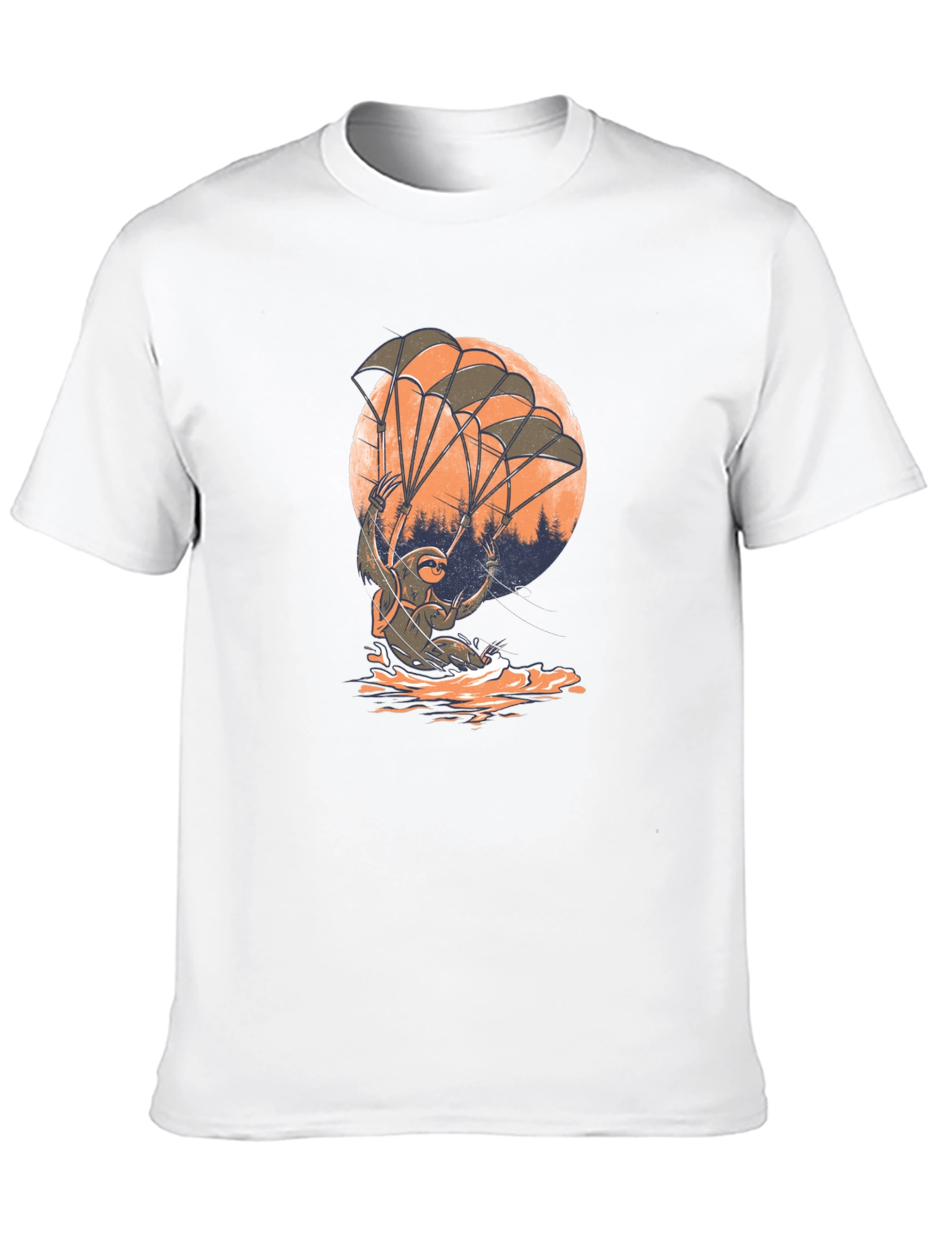 Sloth Parachute T-Shirt - Funny & Unique Design