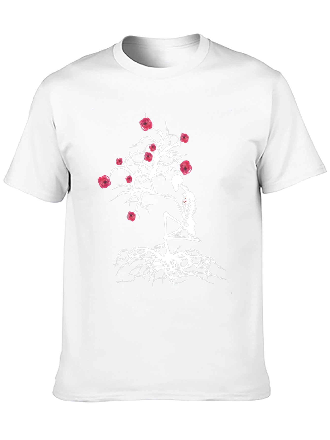 Skeleton & Rose Tree Graphic Tee