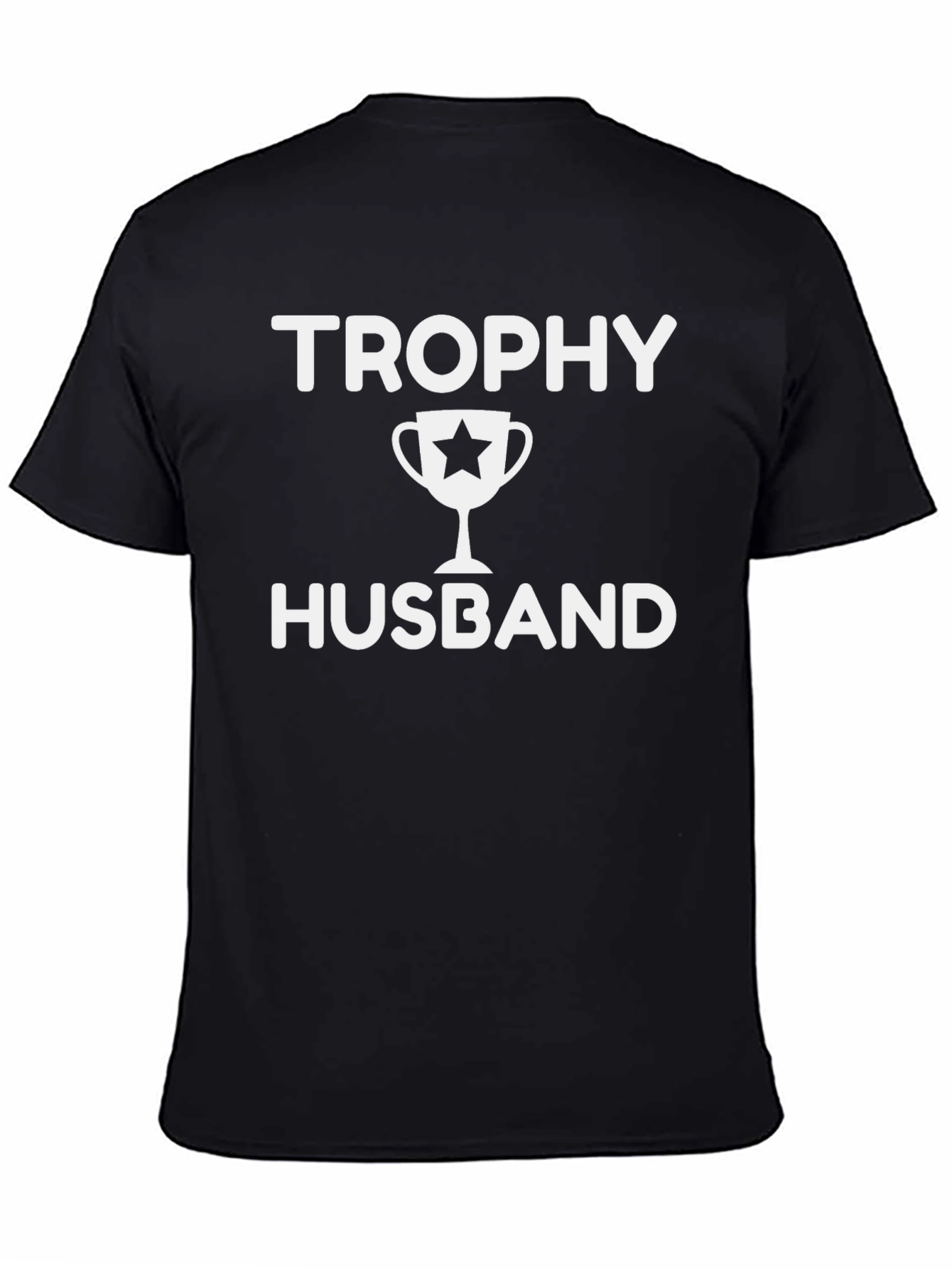 Trophy Husband Black Graphic Tee Shirt