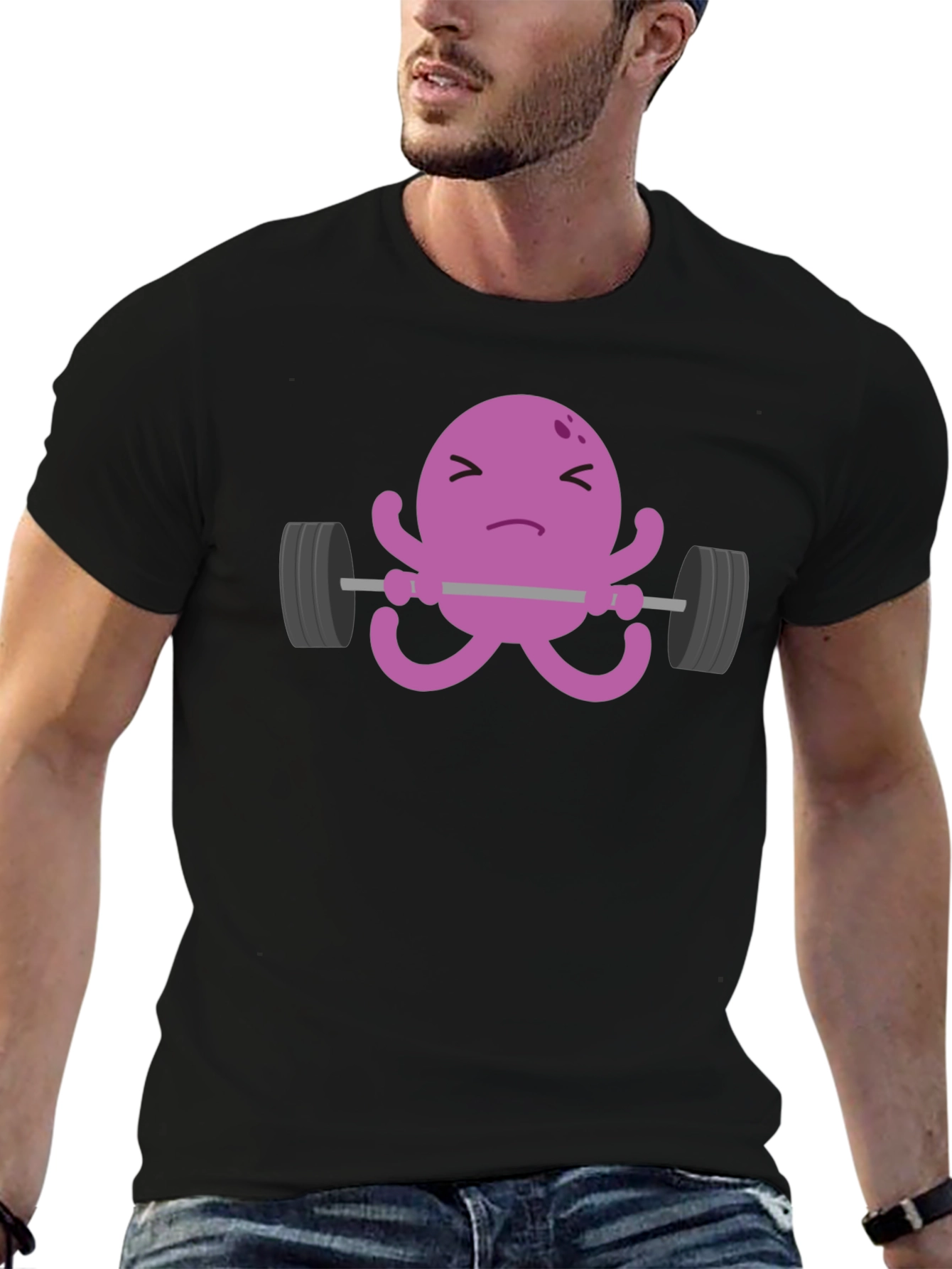 Weightlifting Octopus T-Shirt