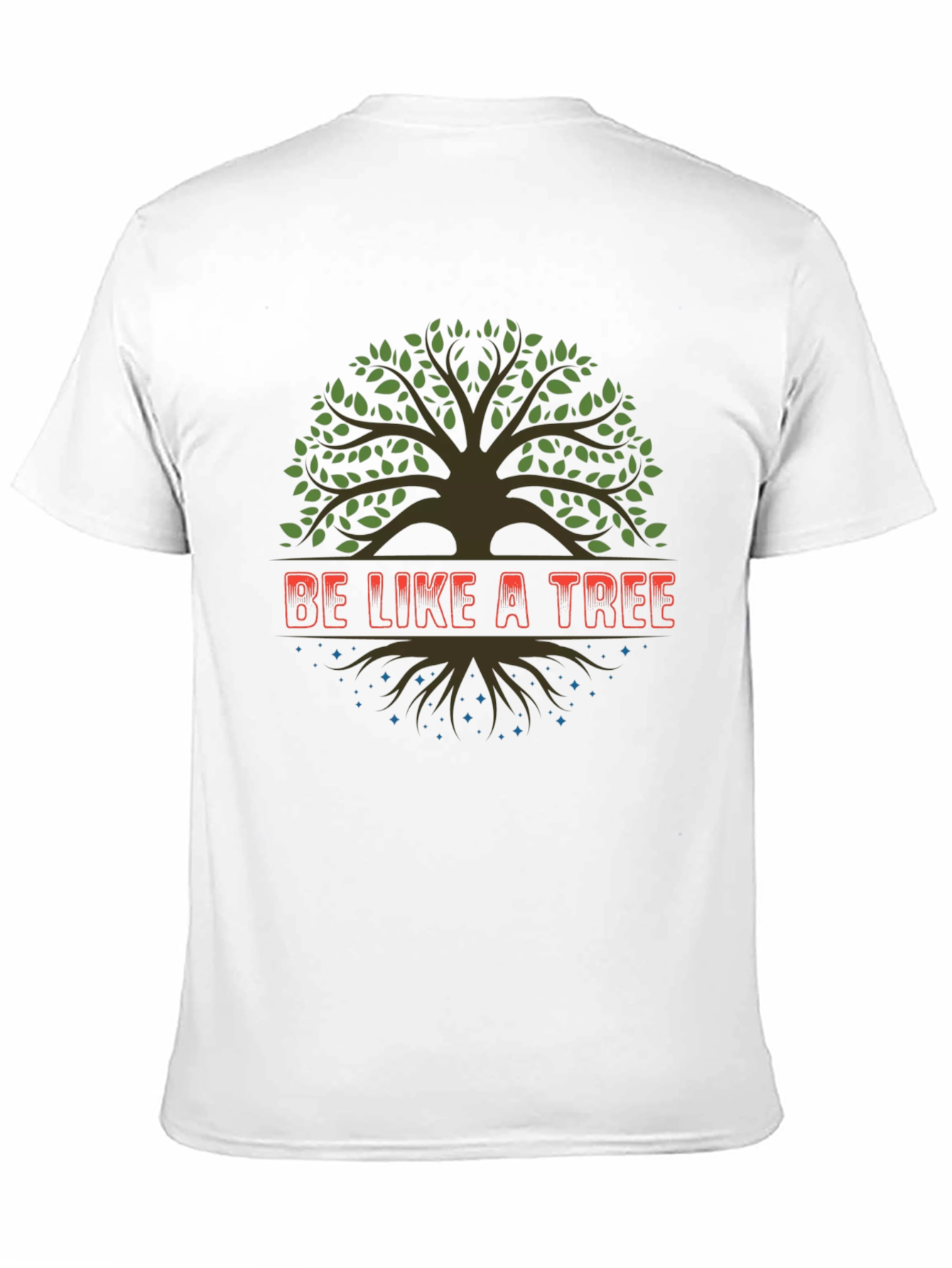 Be Like a Tree Black Graphic Tee