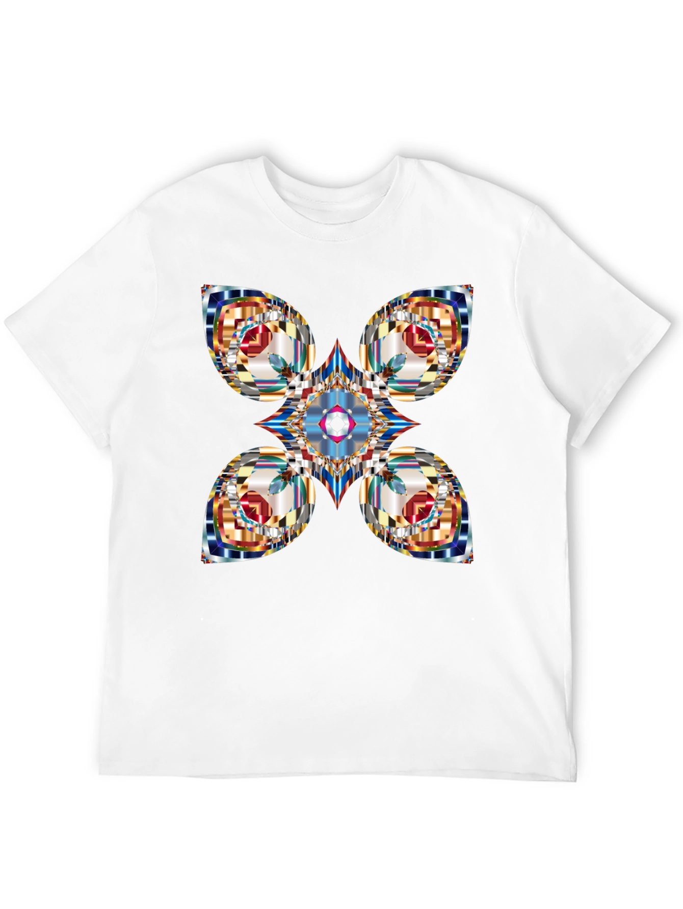 Abstract Geometric Black T-Shirt