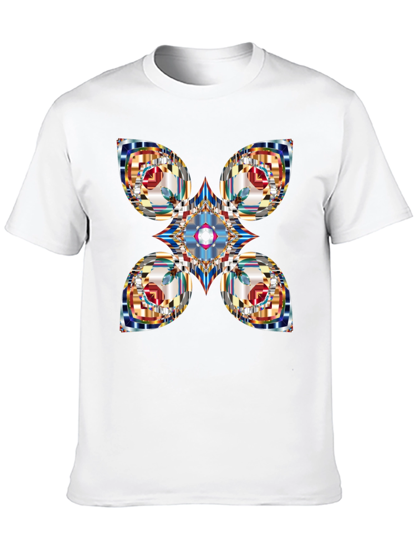 Abstract Geometric Black T-Shirt