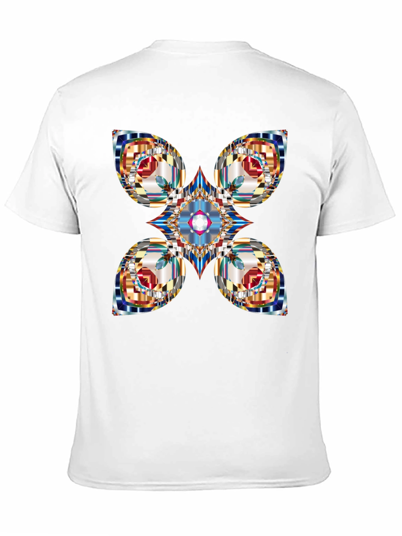 Abstract Geometric Black T-Shirt