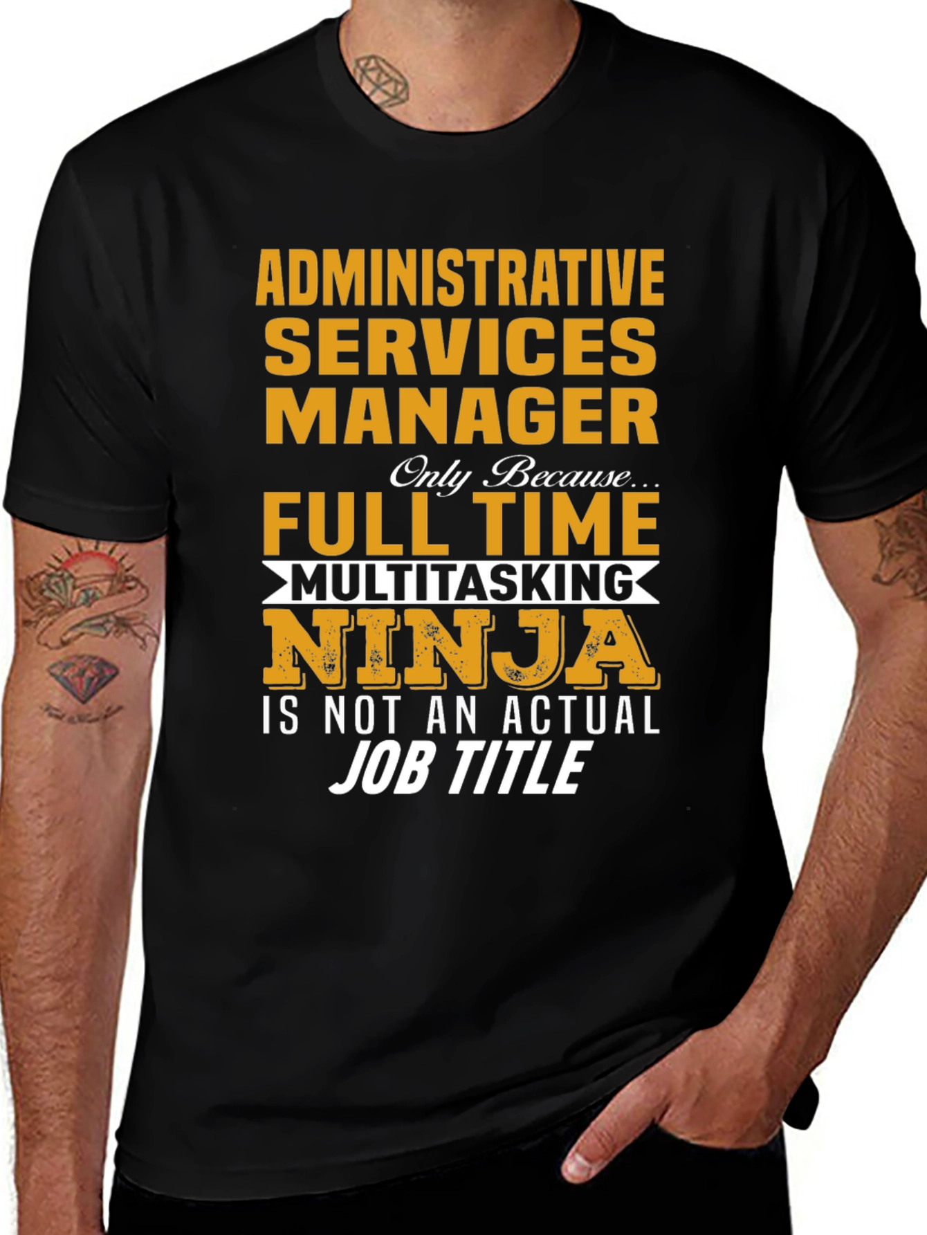 Administrative Services Manager Multitasking Ninja T-Shirt