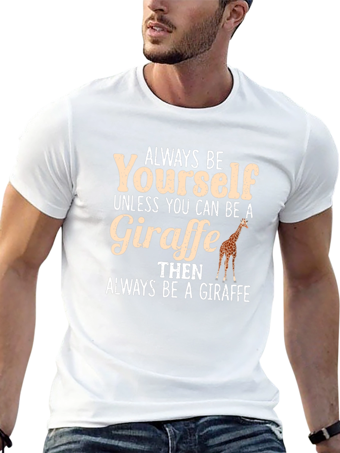 Always Be Yourself Giraffe Graphic Tee