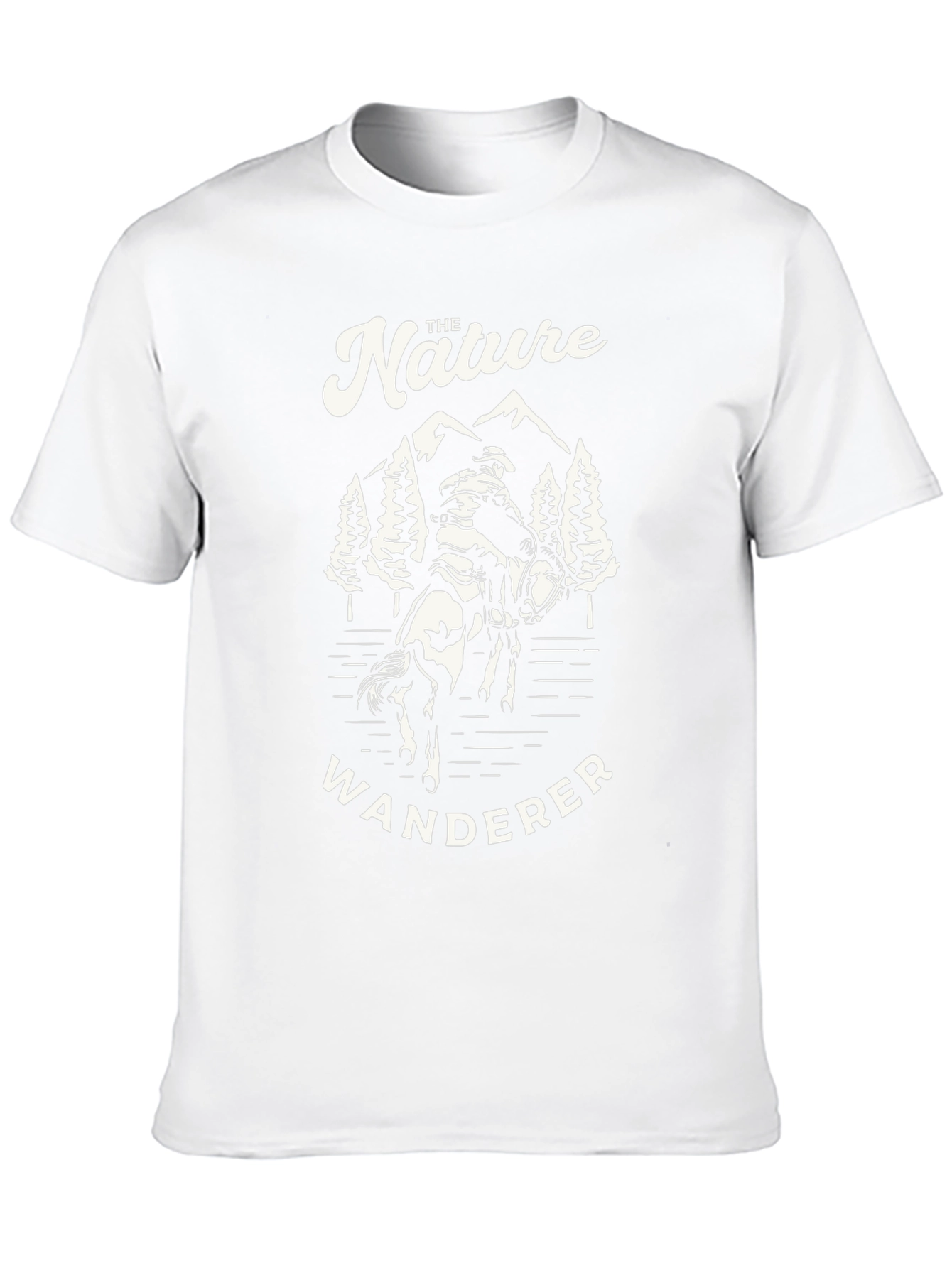 Nature Wanderer Graphic Tee - Cowboy Horseback Ride