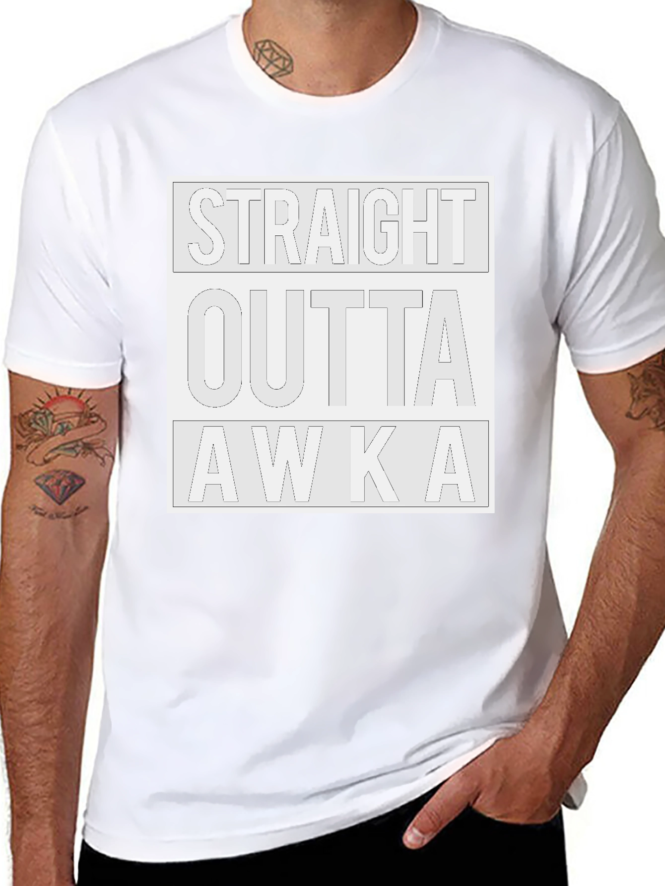 Straight Outta AWKA Black Graphic Tee