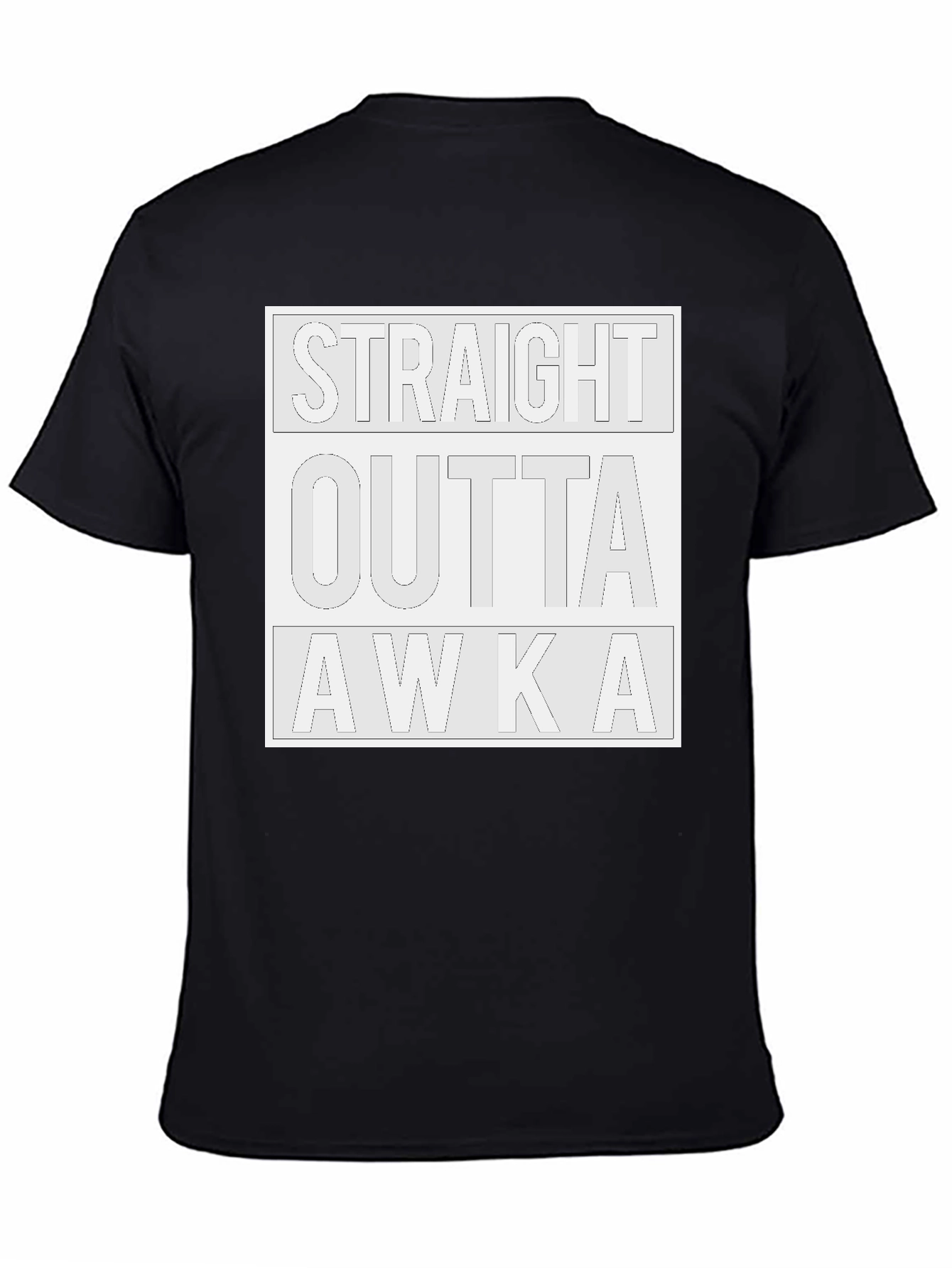 Straight Outta AWKA Black Graphic Tee