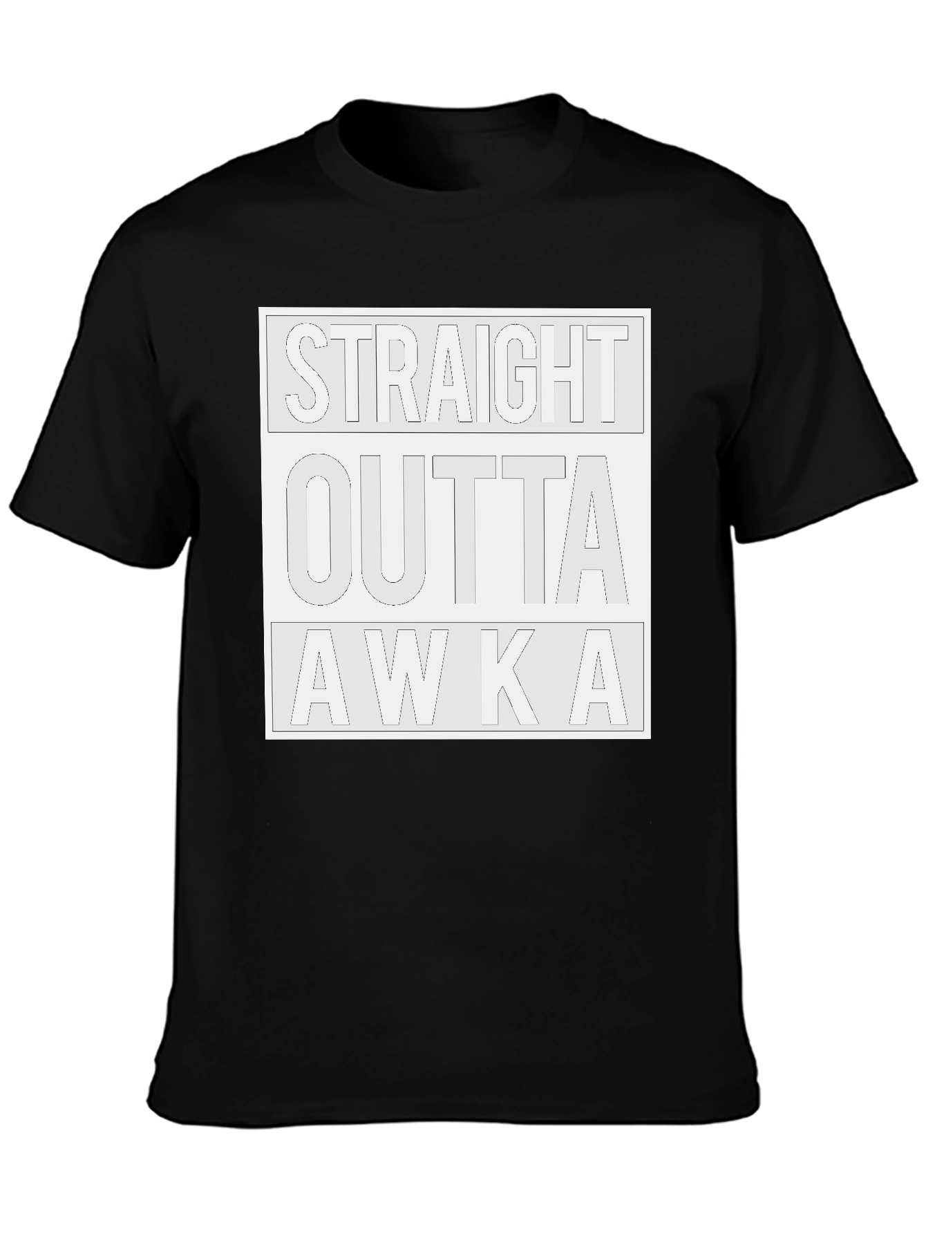 Straight Outta AWKA Black Graphic Tee