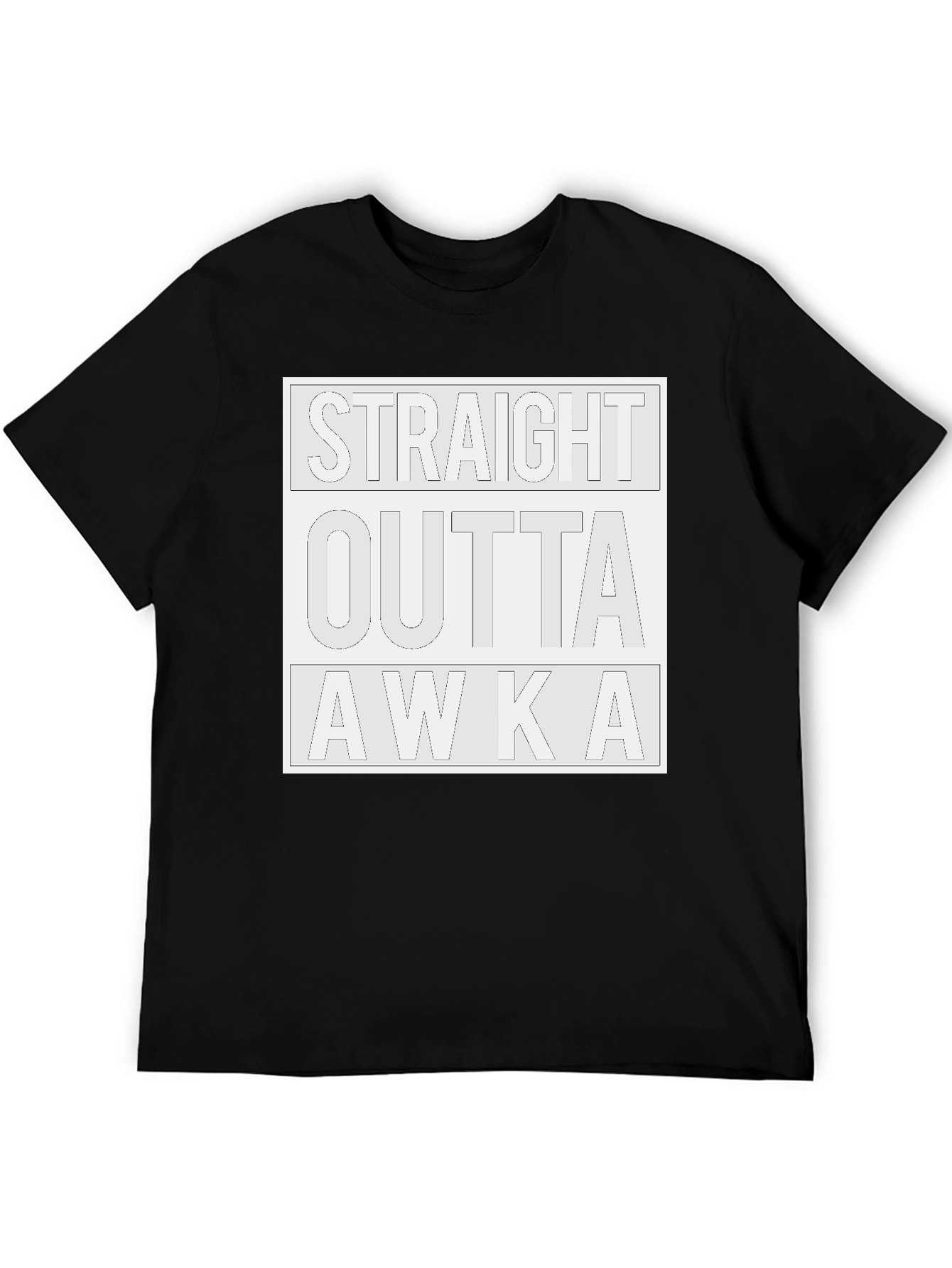 Straight Outta AWKA Black Graphic Tee