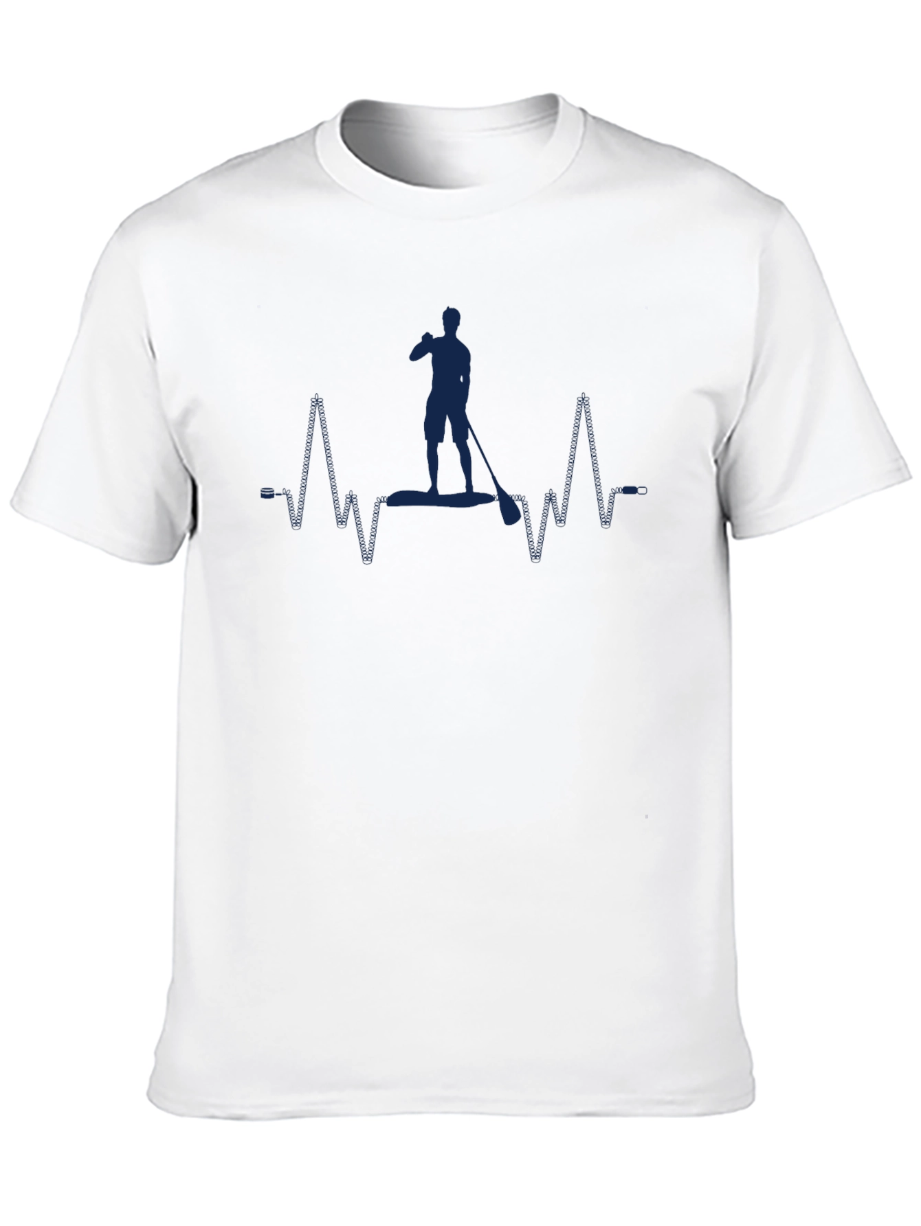 Paddle Board Heartbeat T-Shirt - Black