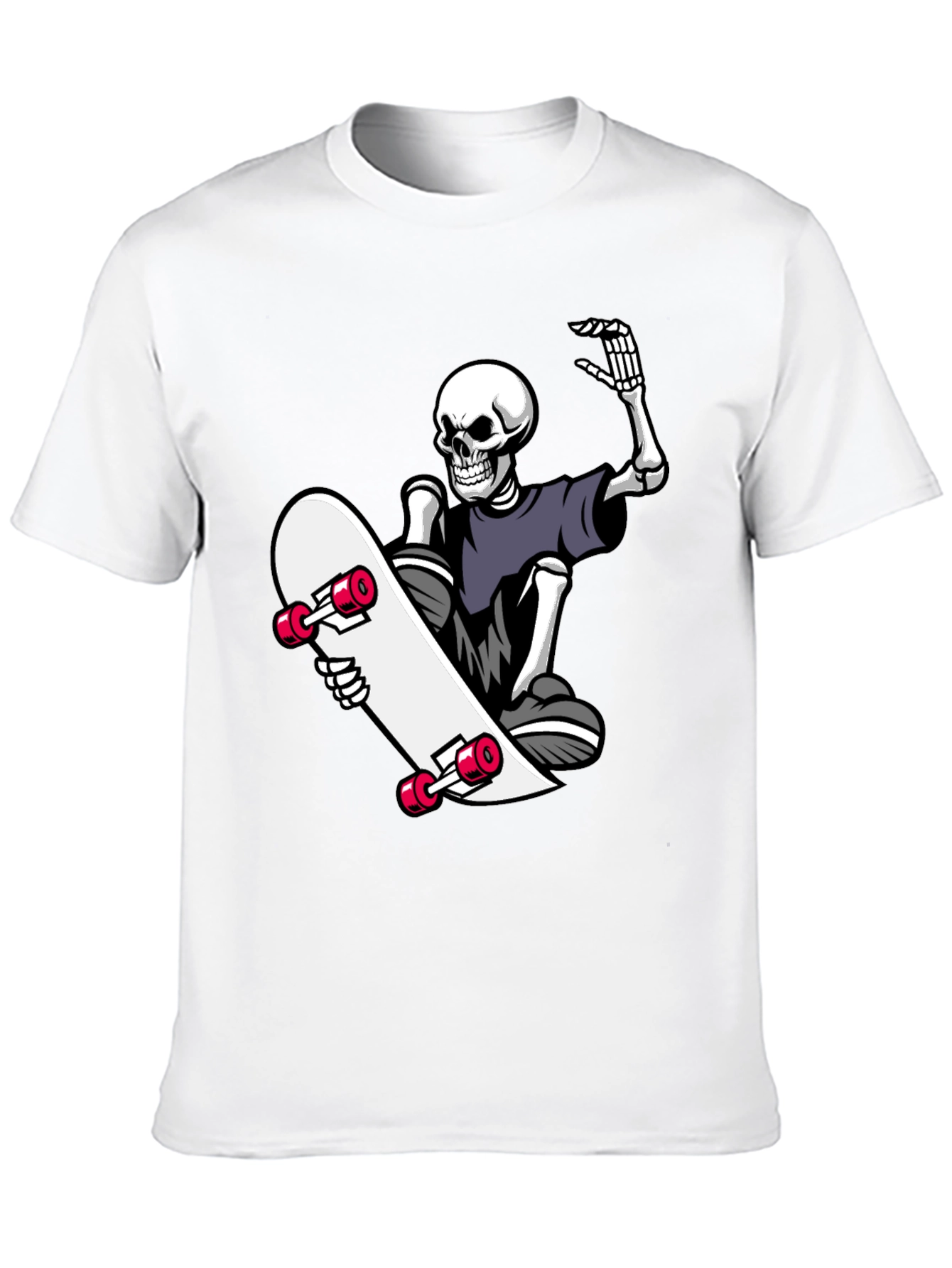Skeleton Skateboarder Graphic Tee