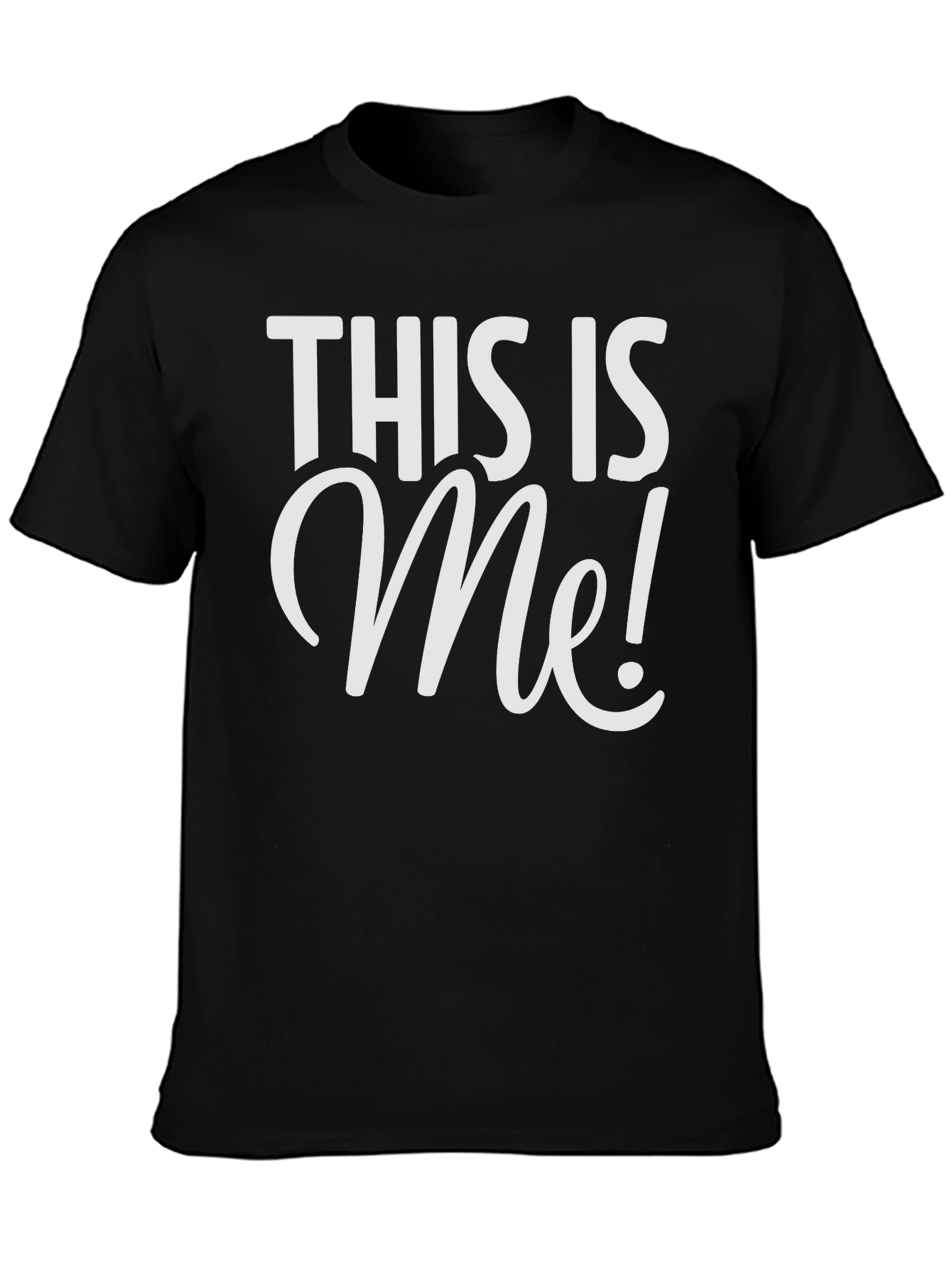 This Is Me! Black Graphic Tee