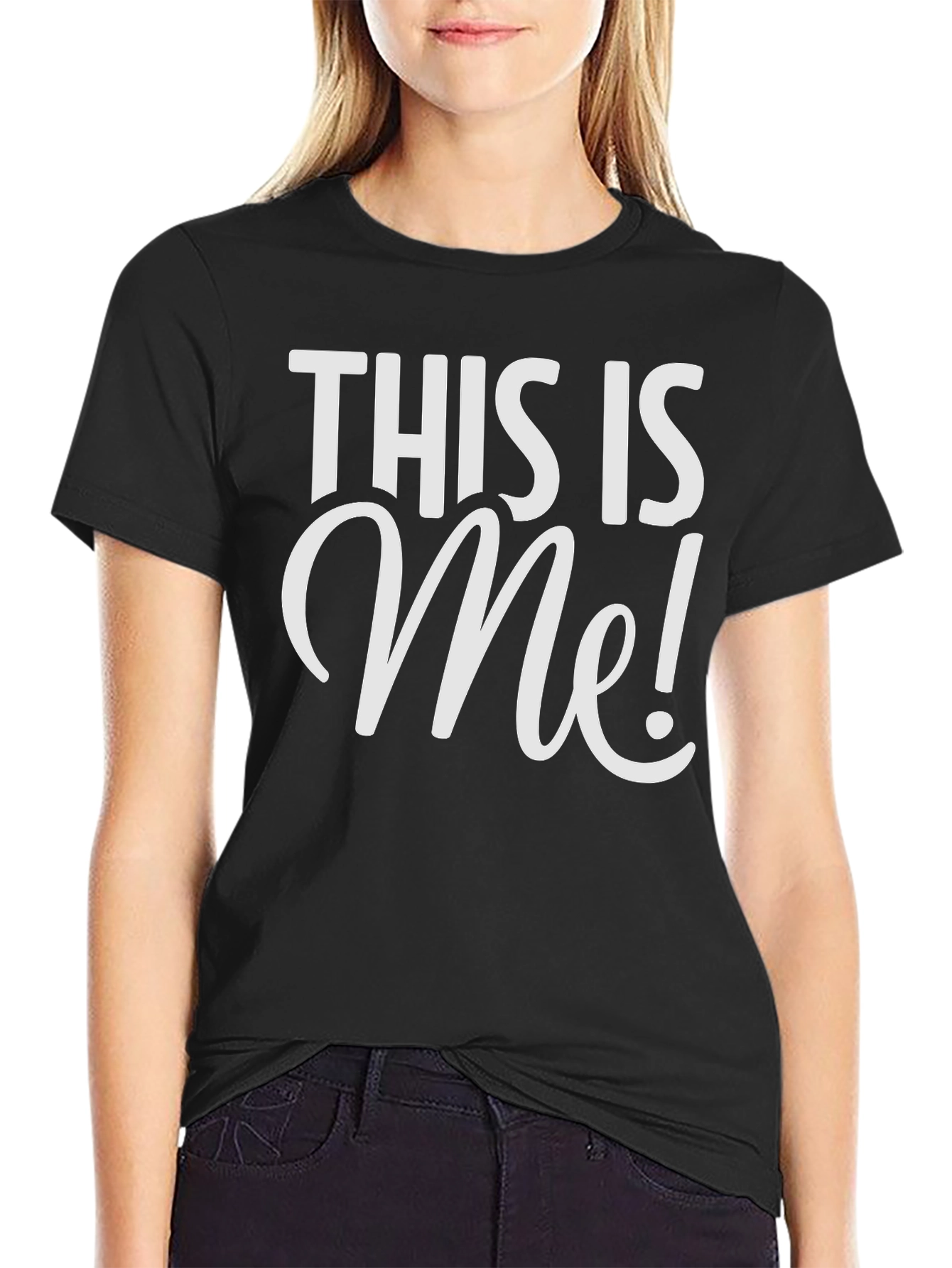 This Is Me! Black Graphic Tee