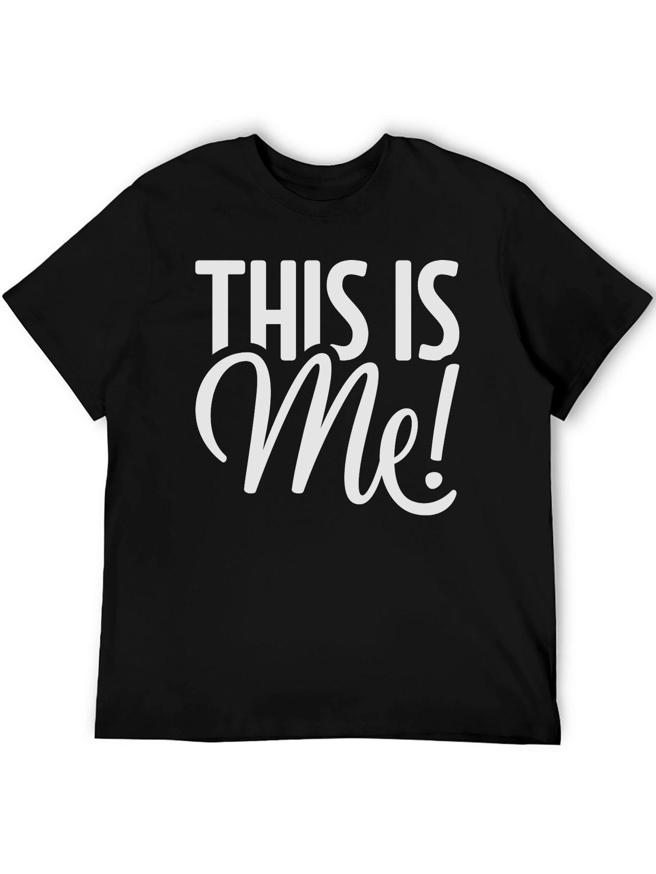 This Is Me! Black Graphic Tee