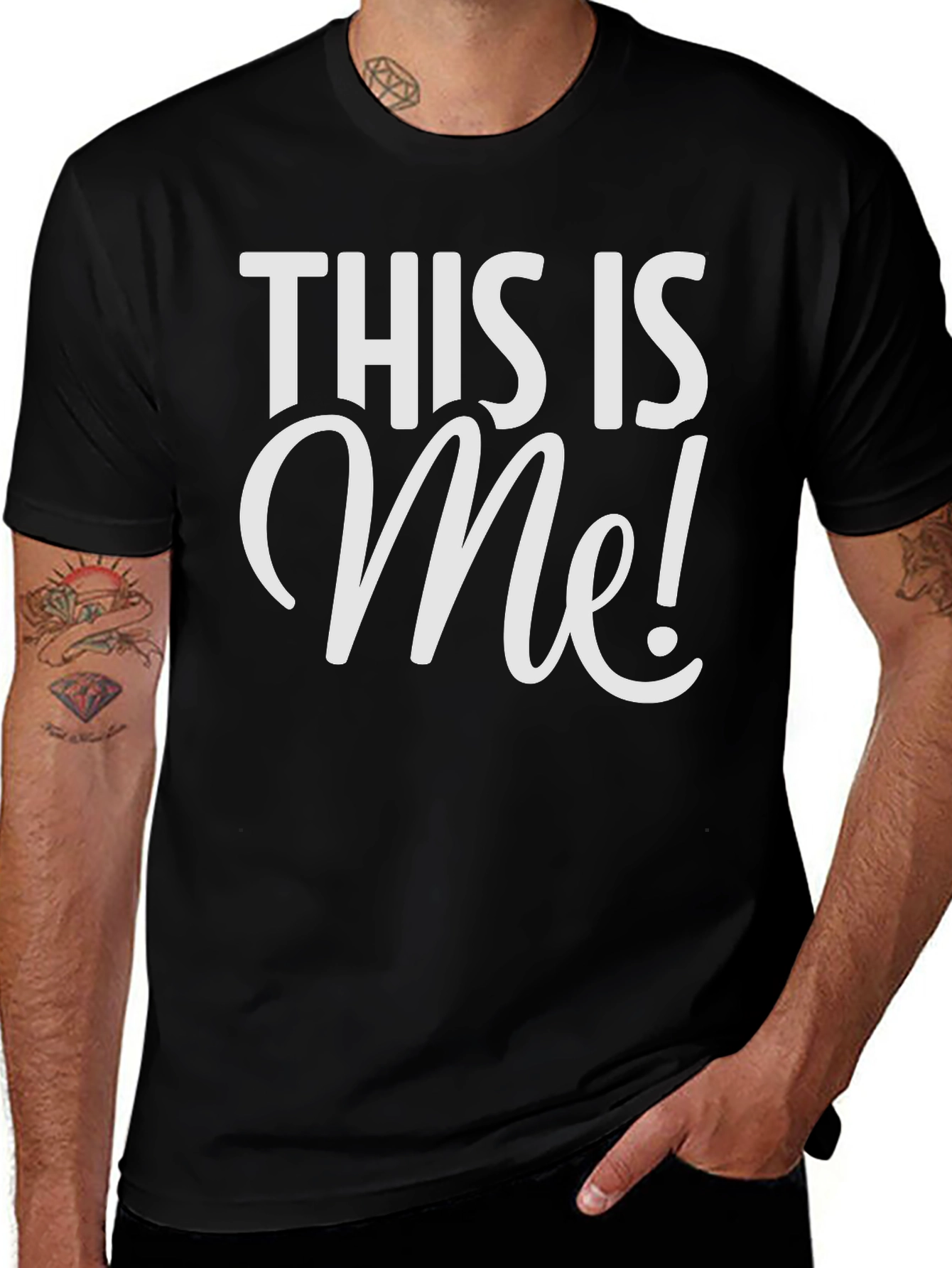 This Is Me! Black Graphic Tee