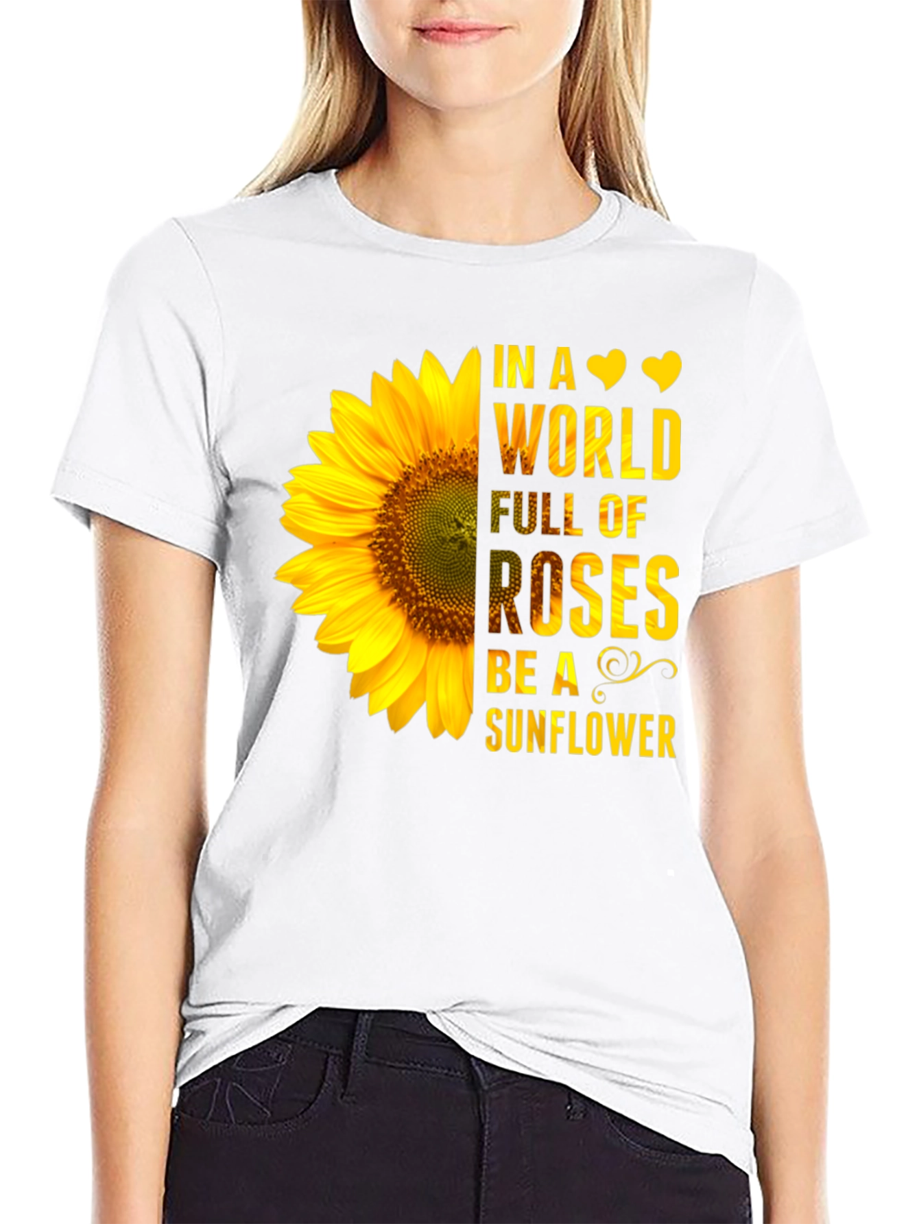 Sunflower Graphic Tee - Be a Sunflower
