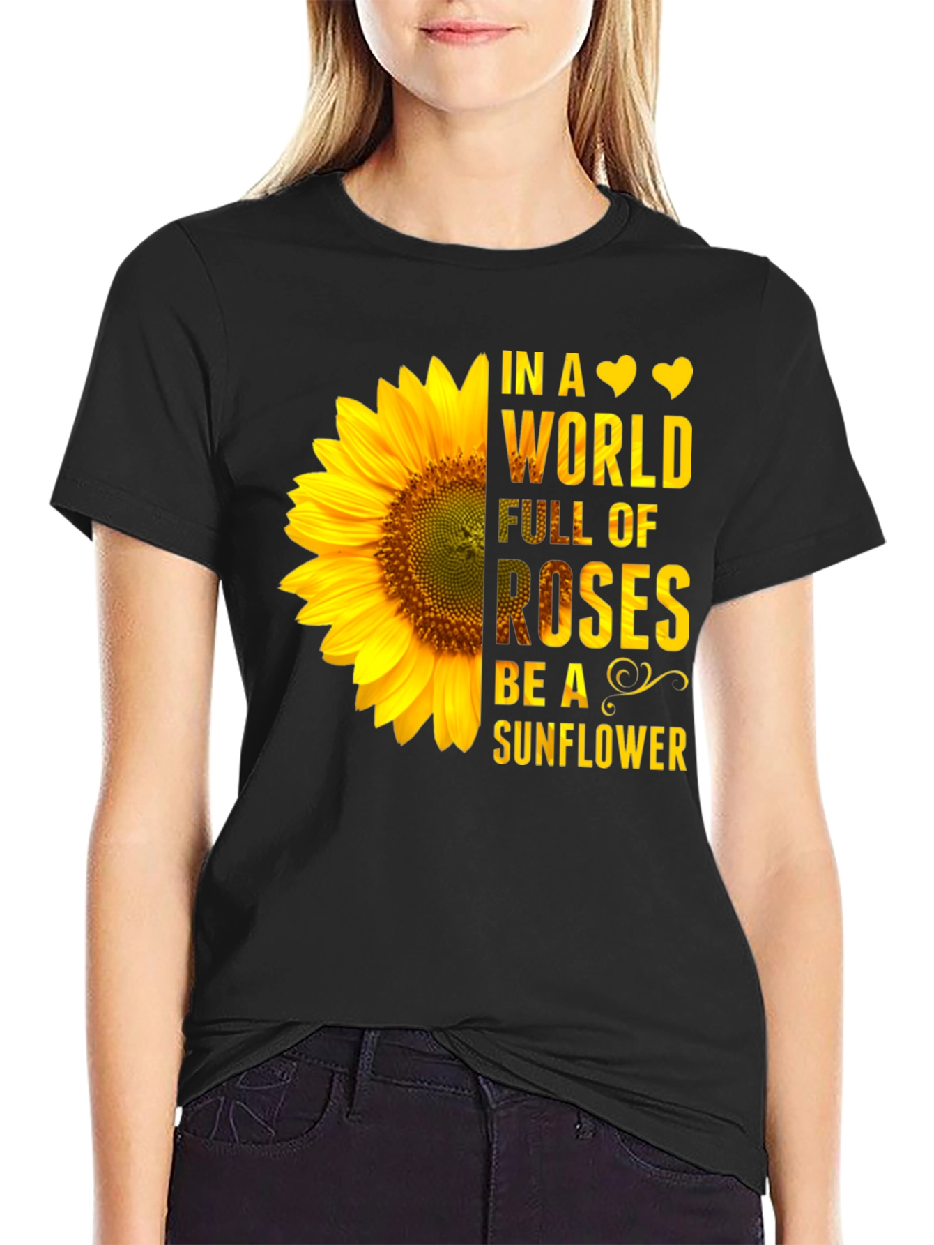Sunflower Graphic Tee - Be a Sunflower
