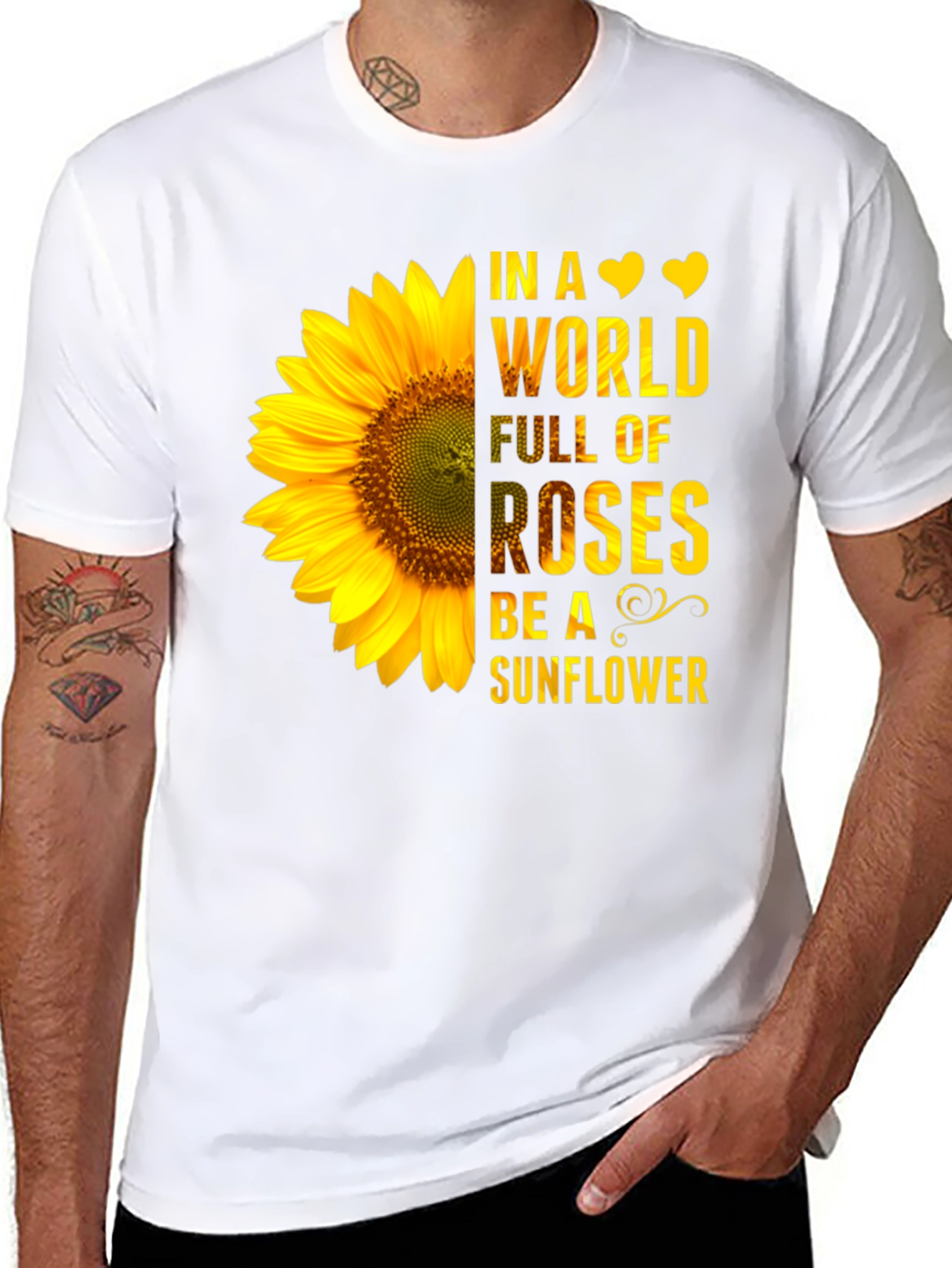 Sunflower Graphic Tee - Be a Sunflower