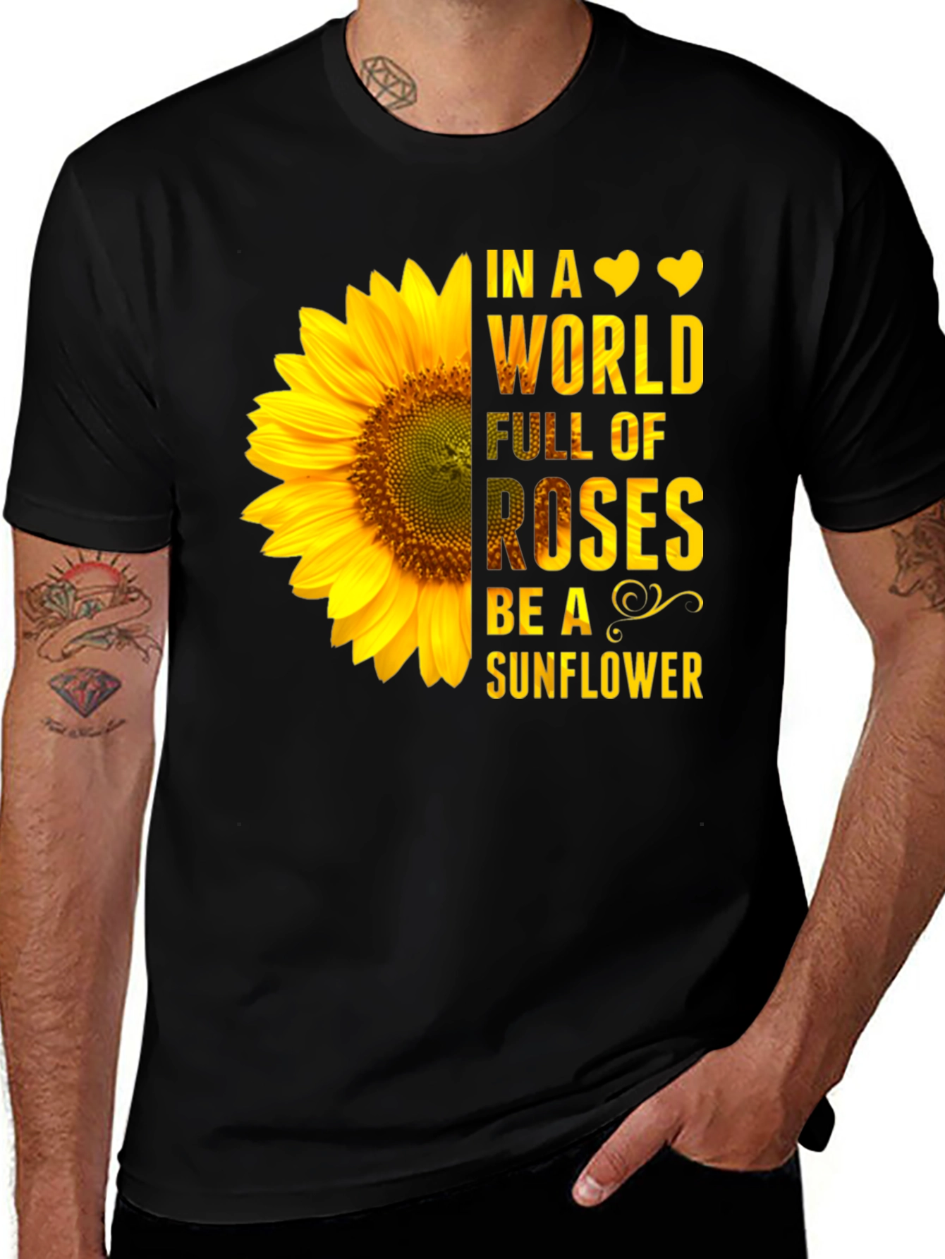 Sunflower Graphic Tee - Be a Sunflower