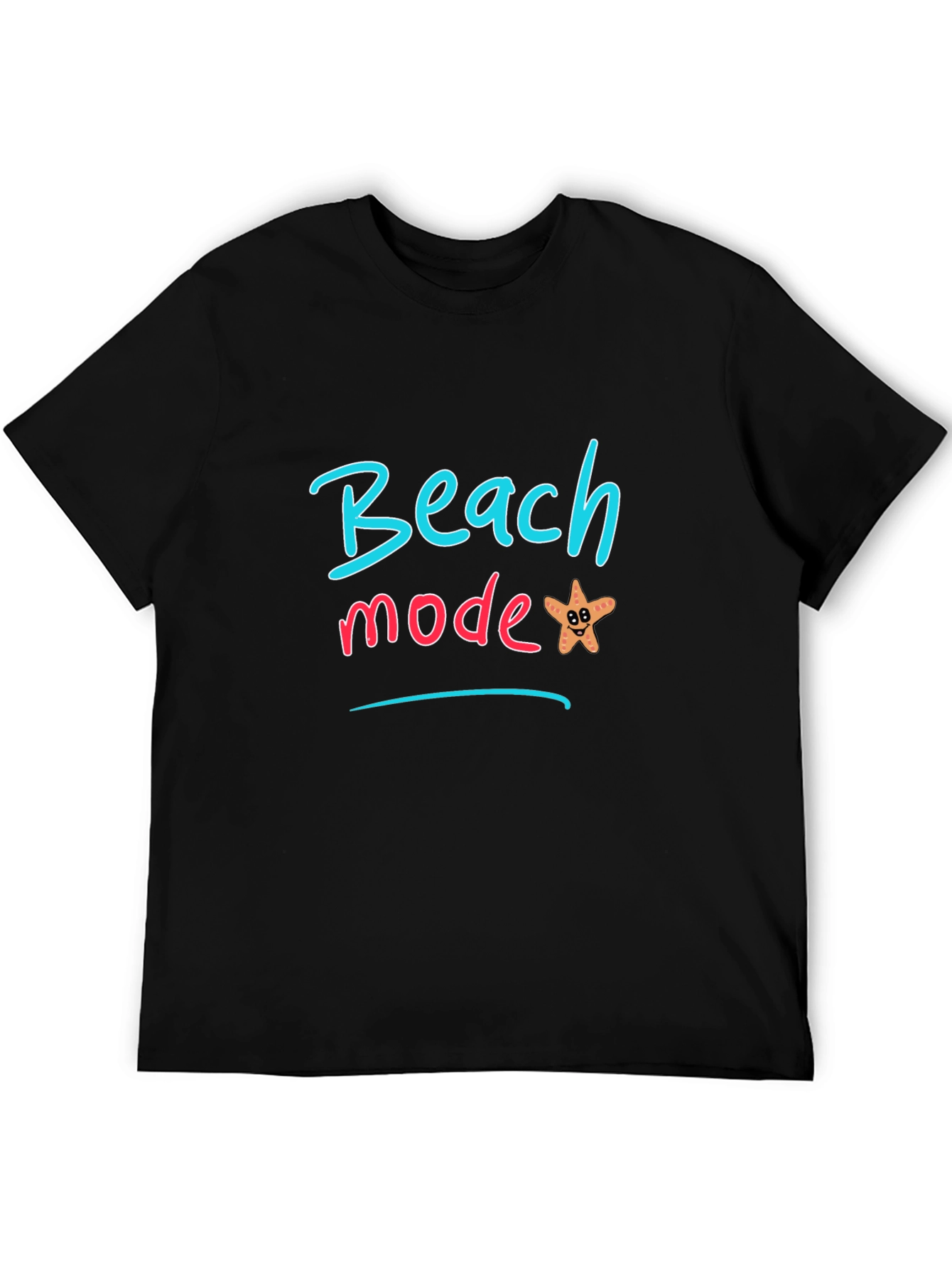Beach Mode Black T-Shirt