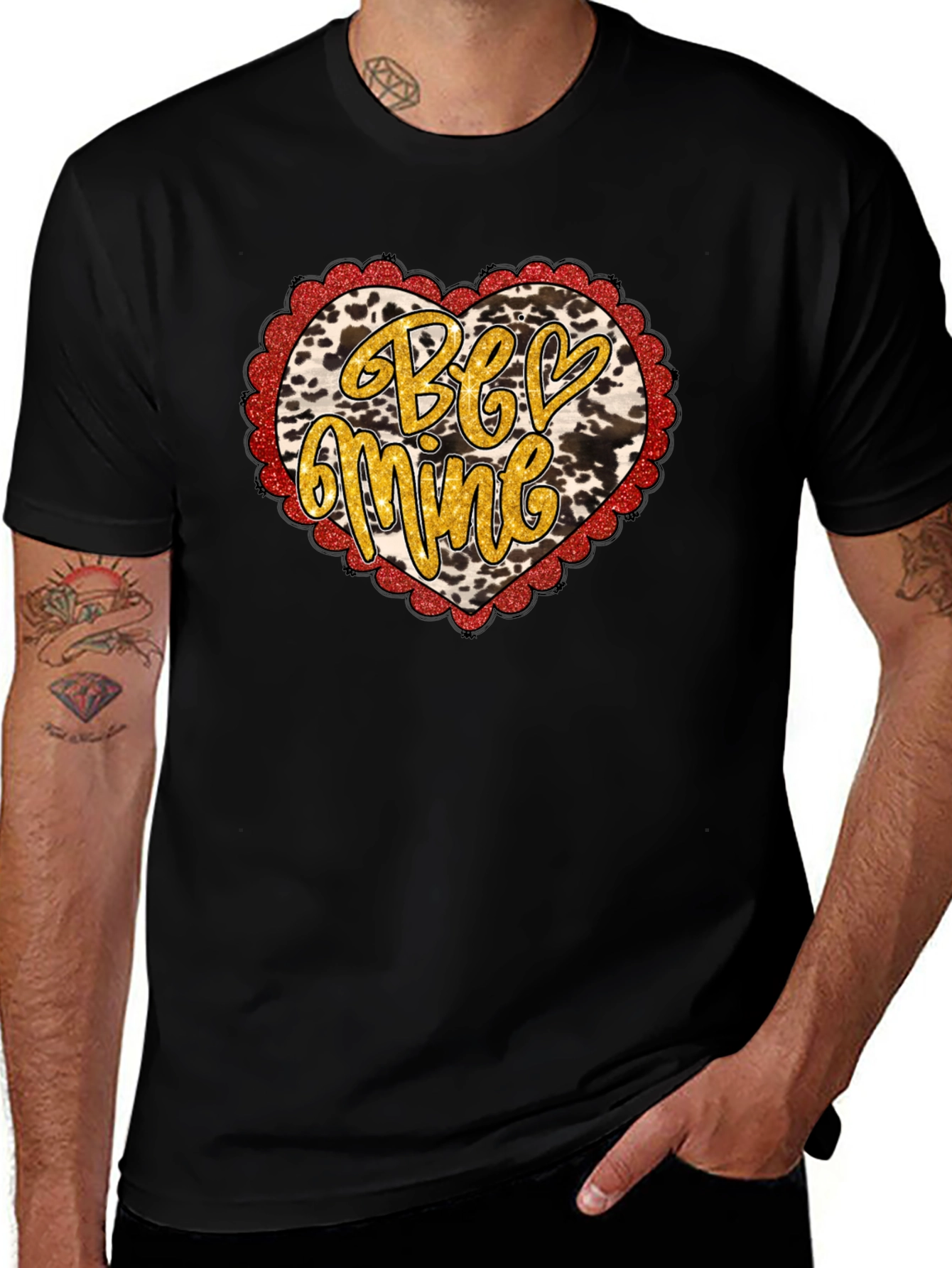Be Mine Heart Valentines Day T-Shirt