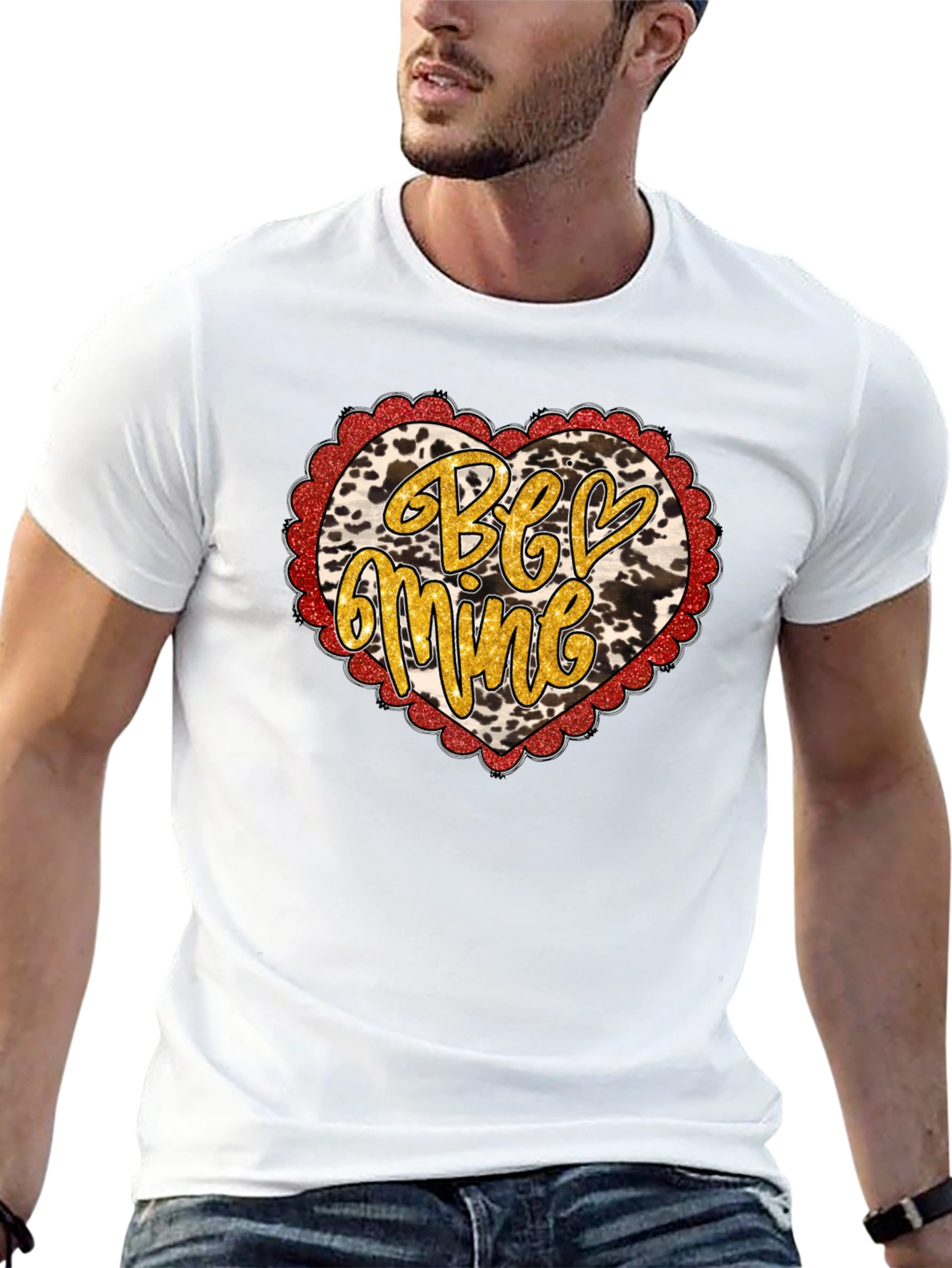 Be Mine Heart Valentines Day T-Shirt