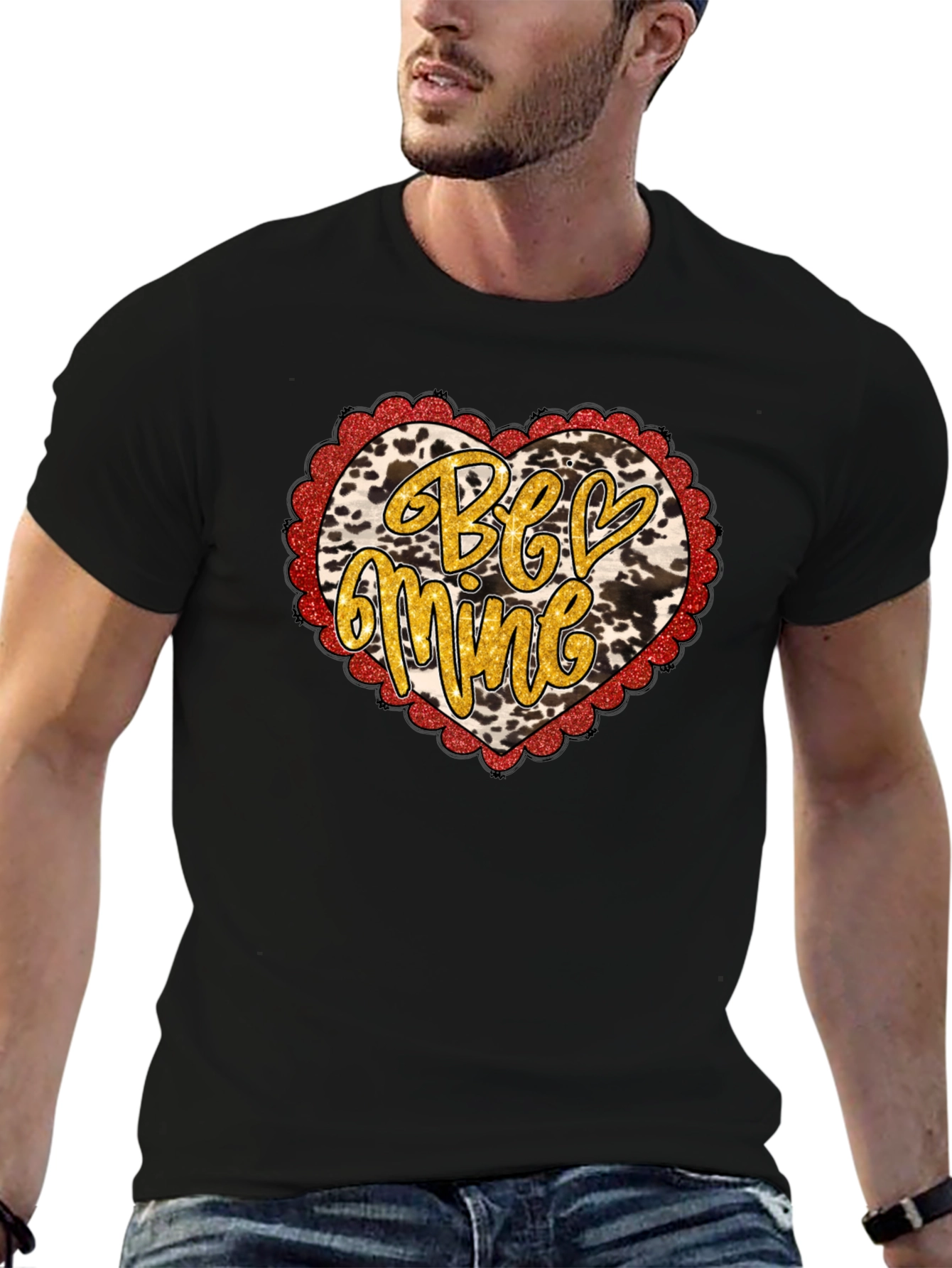Be Mine Heart Valentines Day T-Shirt