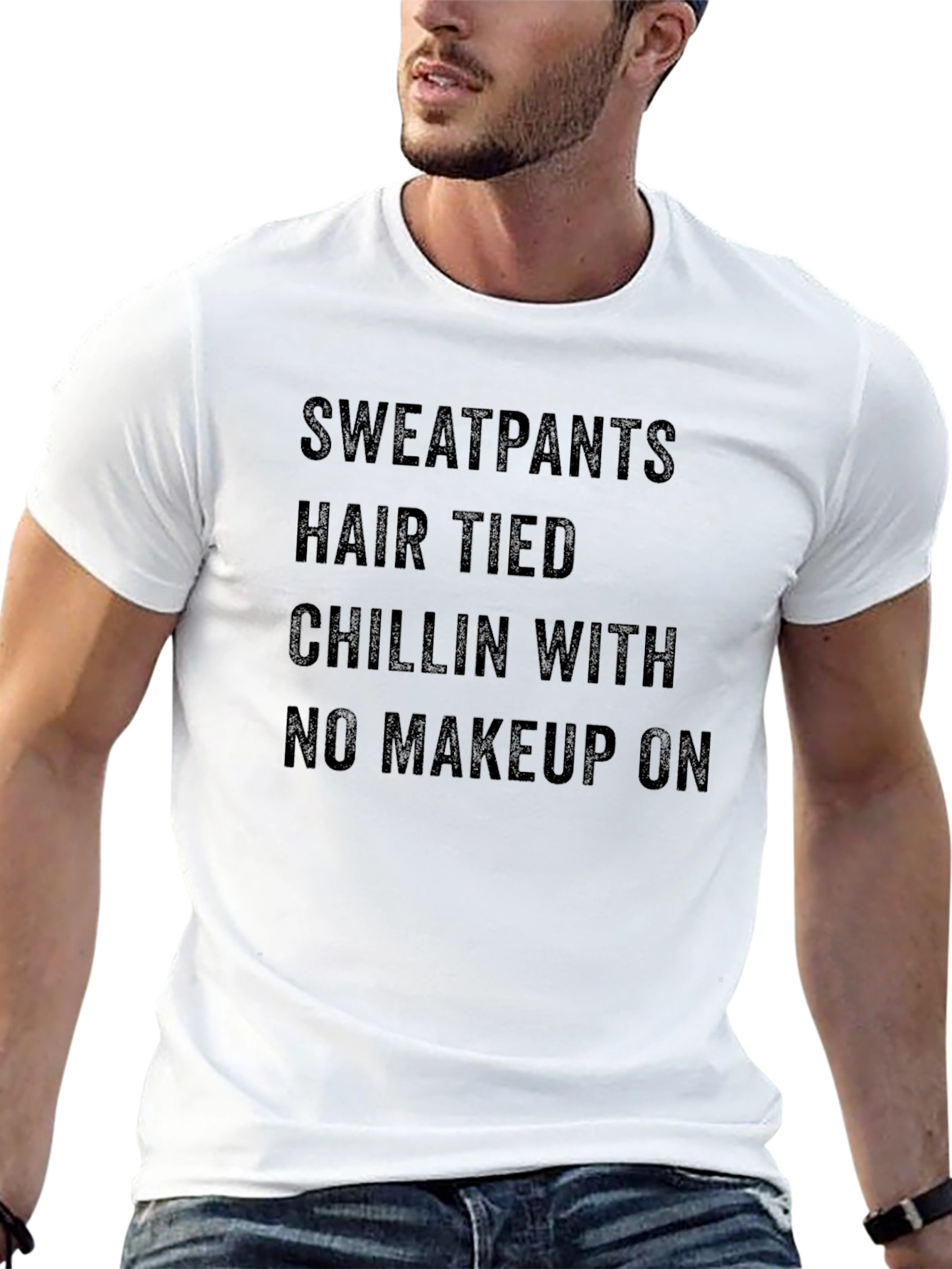 Sweatpants Hair Tied Chillin T-Shirt