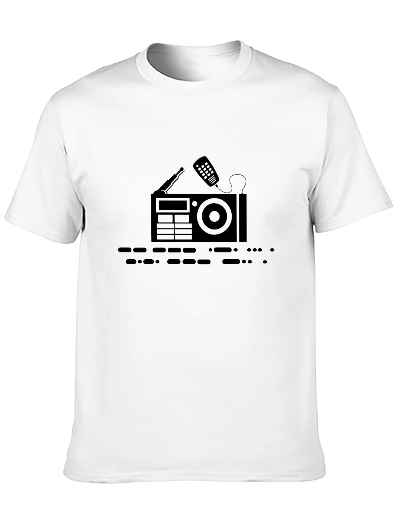 Retro Radio Graphic Tee - Classic Style