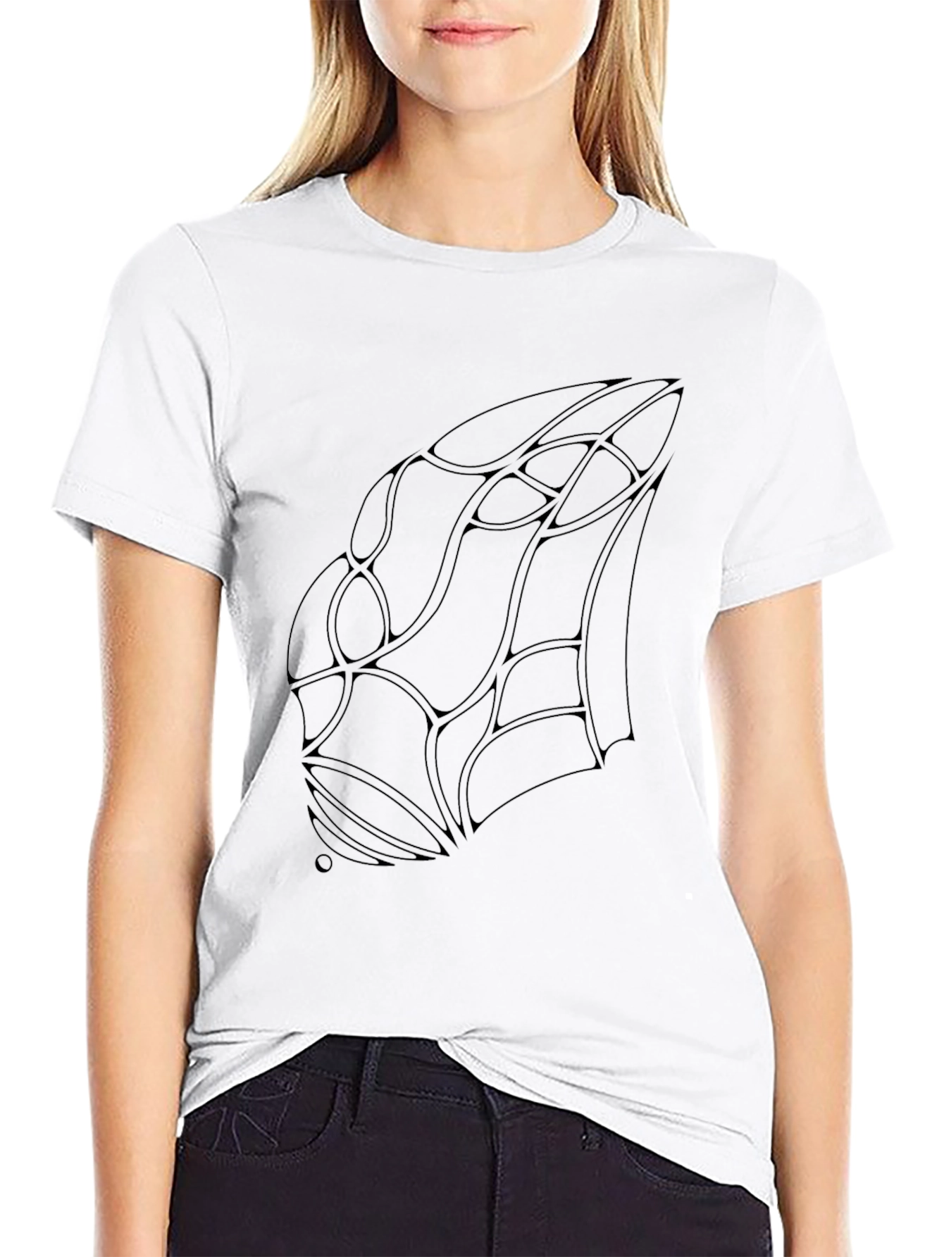 Abstract Black T-Shirt