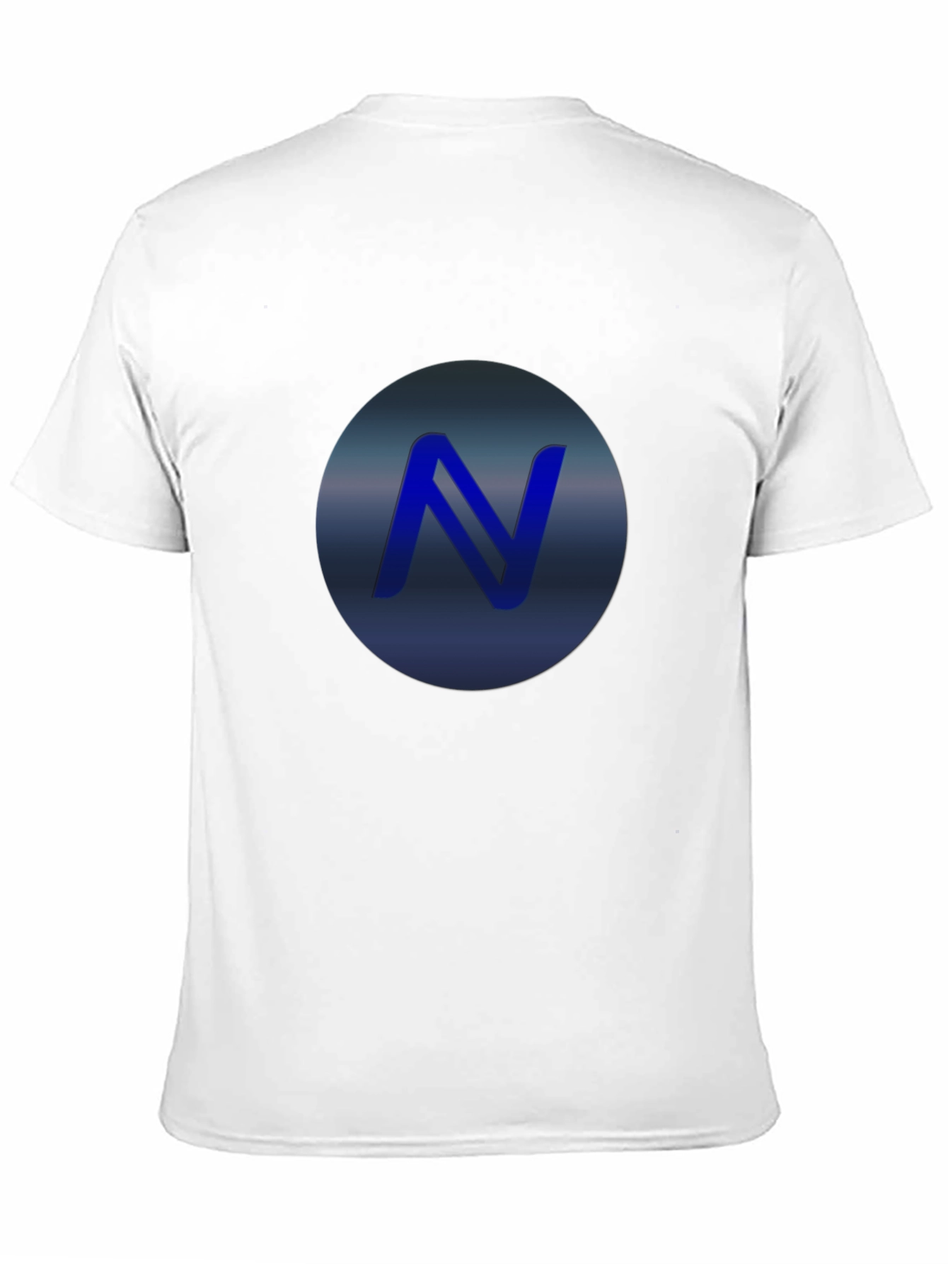 Stylish Black T-Shirt with Blue N Logo