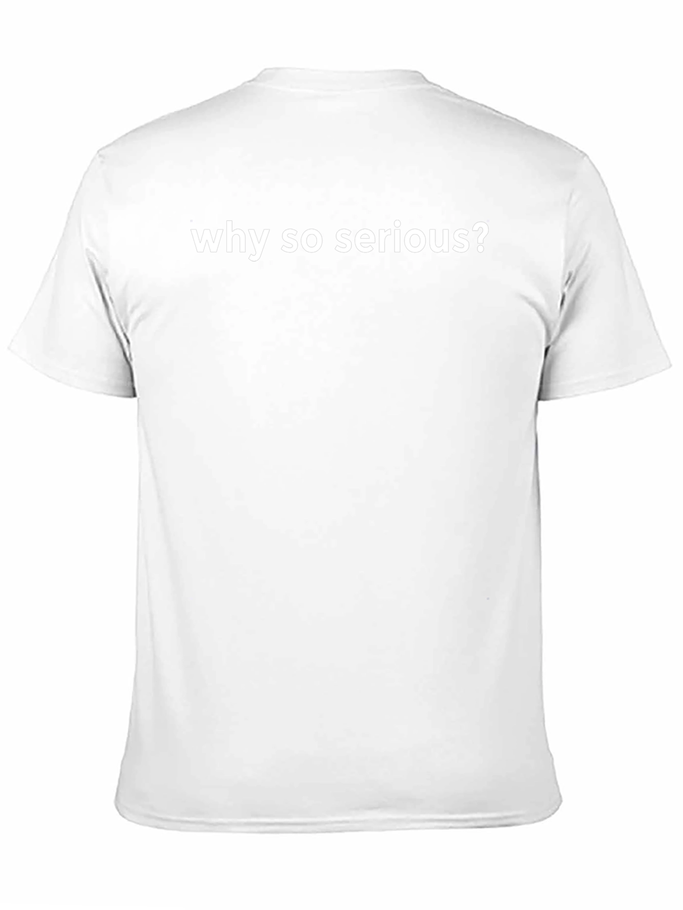 Why So Serious? Graphic Tee - Black Cotton T-Shirt