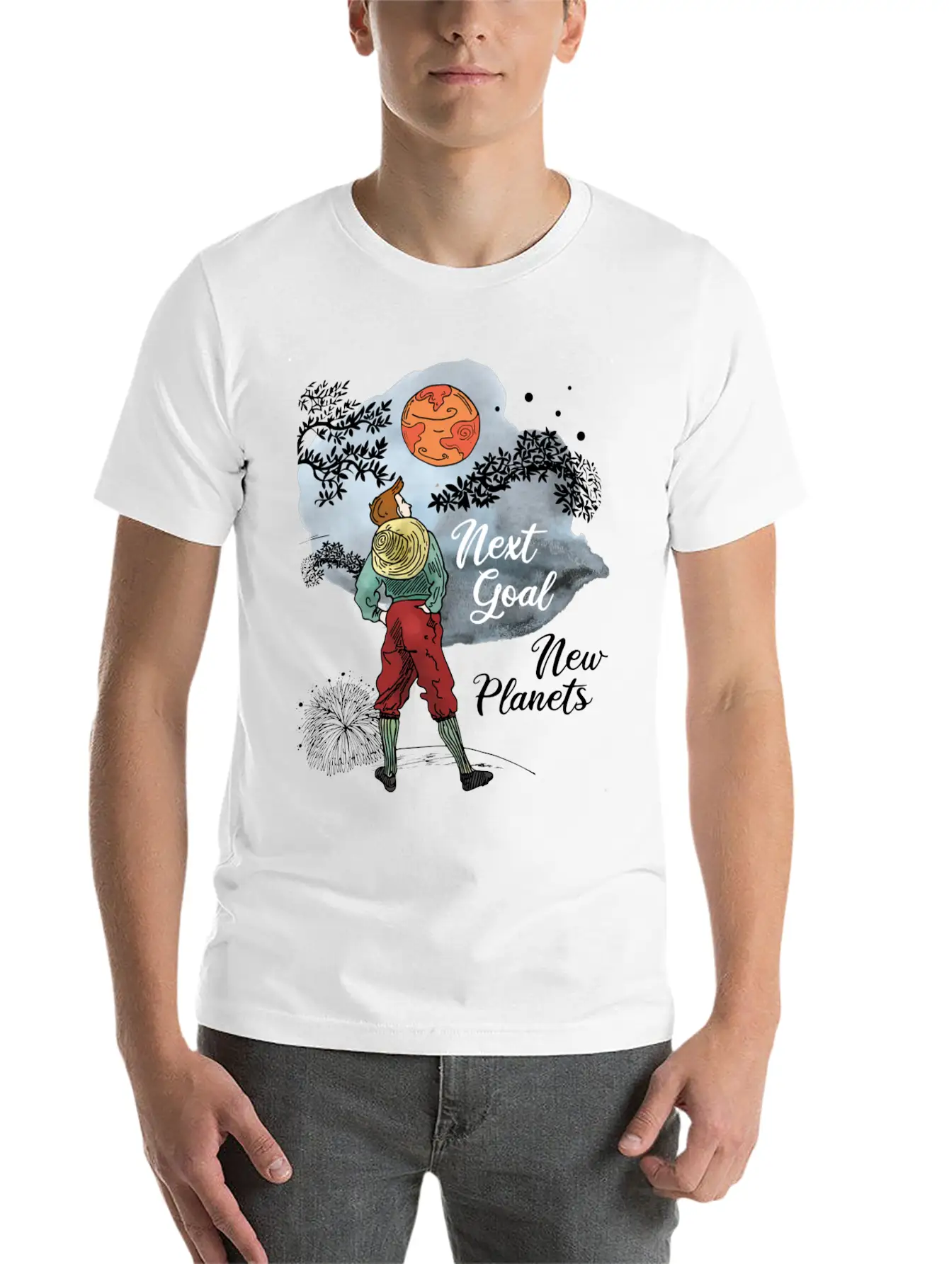 Next Goal New Planets Unisex Casual T-Shirt – Clean Design For Daily Comfort