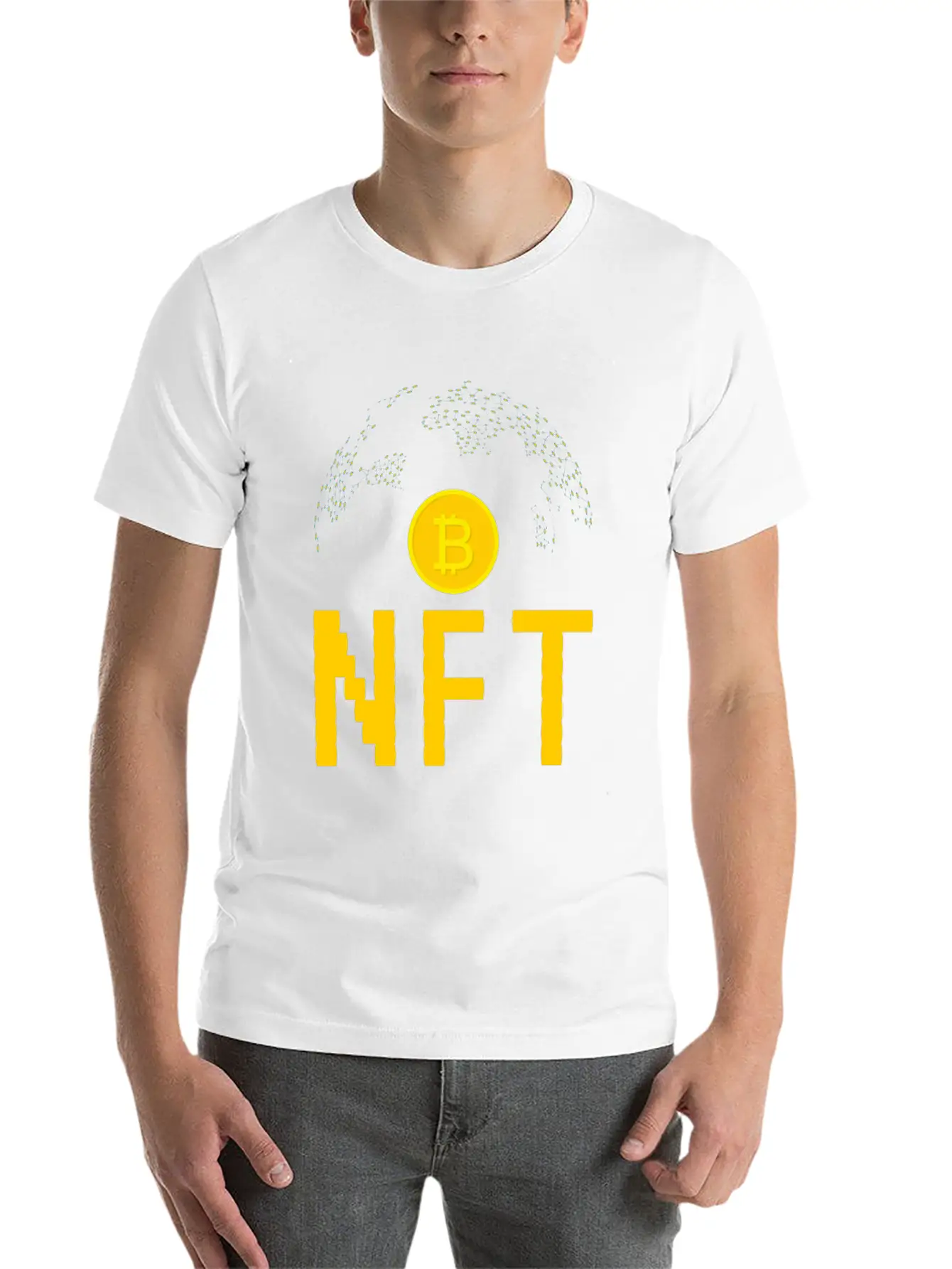 NFT Non-Fungible Token NFTs Funny BTC Lightweight Cotton T-Shirt – Daily Comfort Graphic Shirt