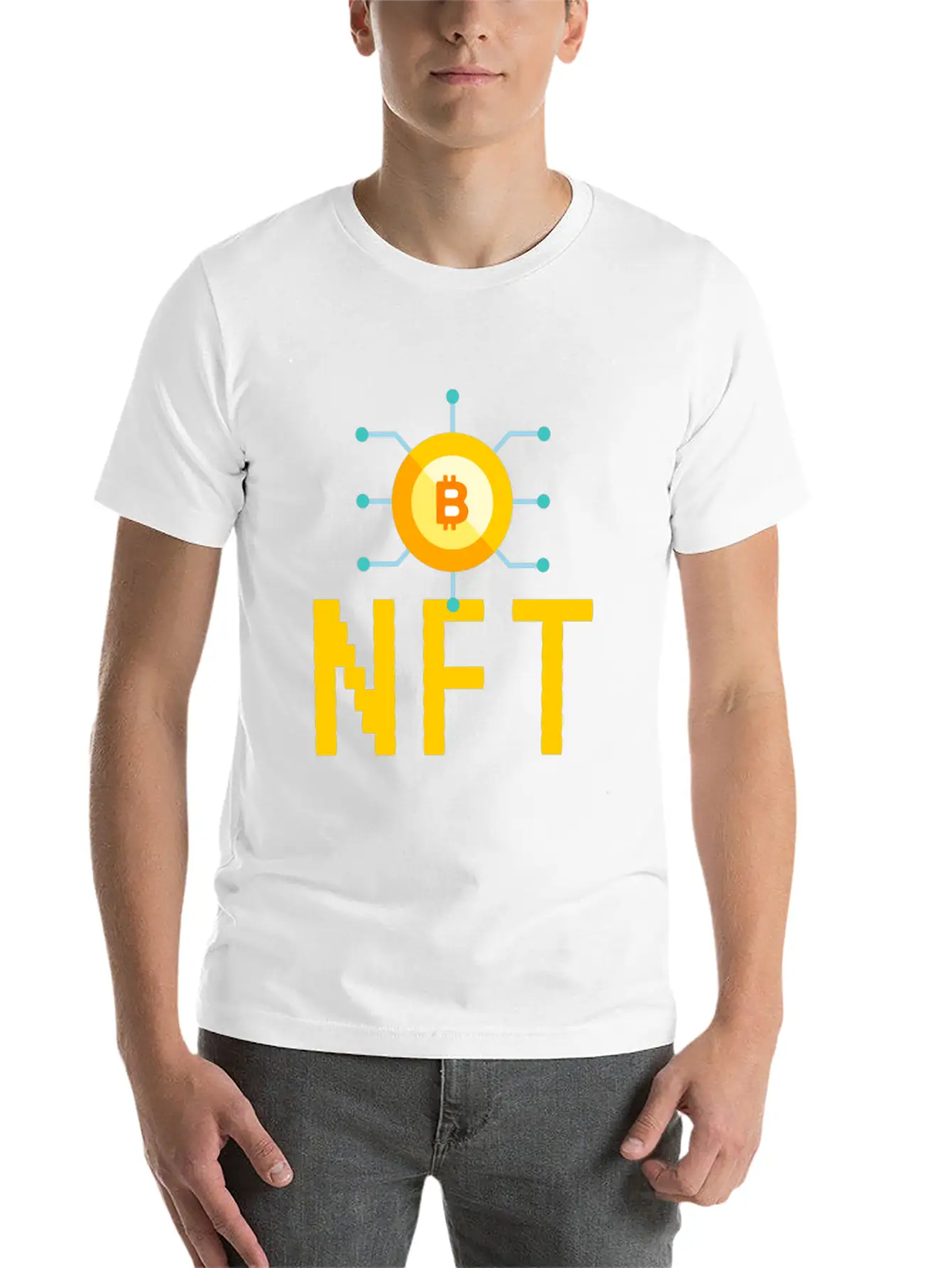 NFT Non-Fungible Token NFTs Funny BTC Unisex Casual T-Shirt – Clean Design For Daily Comfort