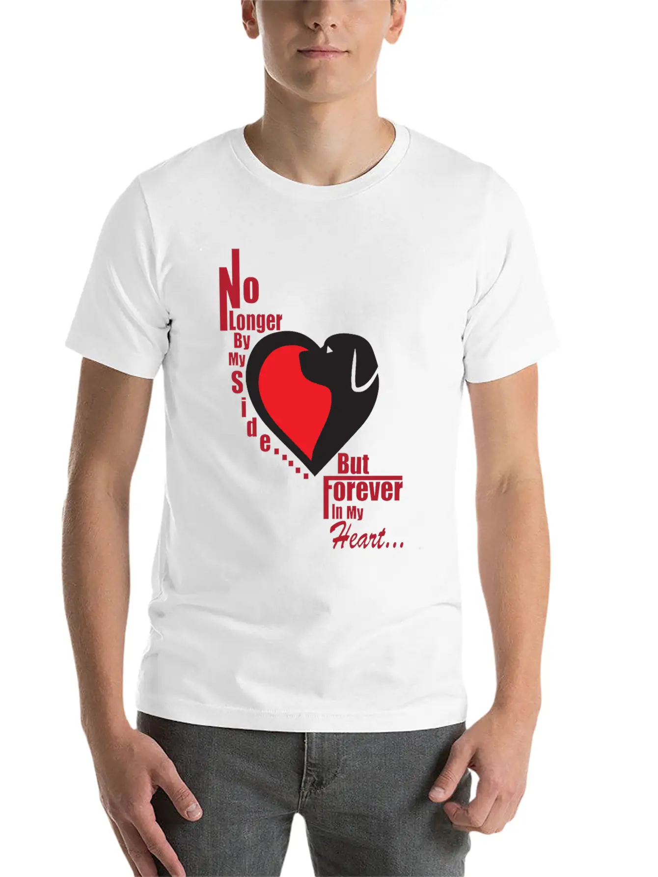 No Longer By My Side - But Forever In My Heart Unisex Casual T-Shirt – Clean Design For Daily Comfort