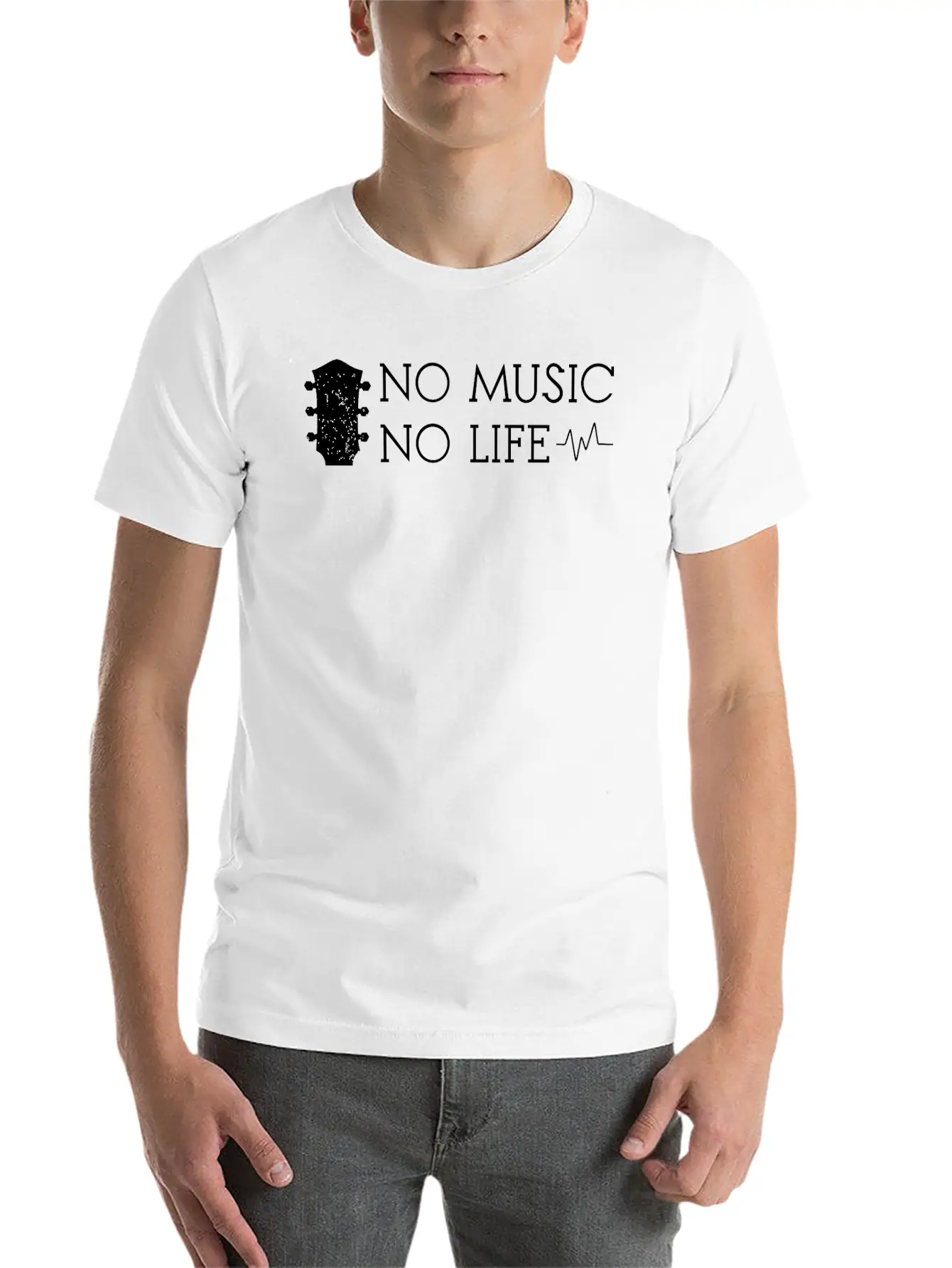 No Music No Life Basic Graphic T-Shirt – Daily Comfort In Soft Cotton