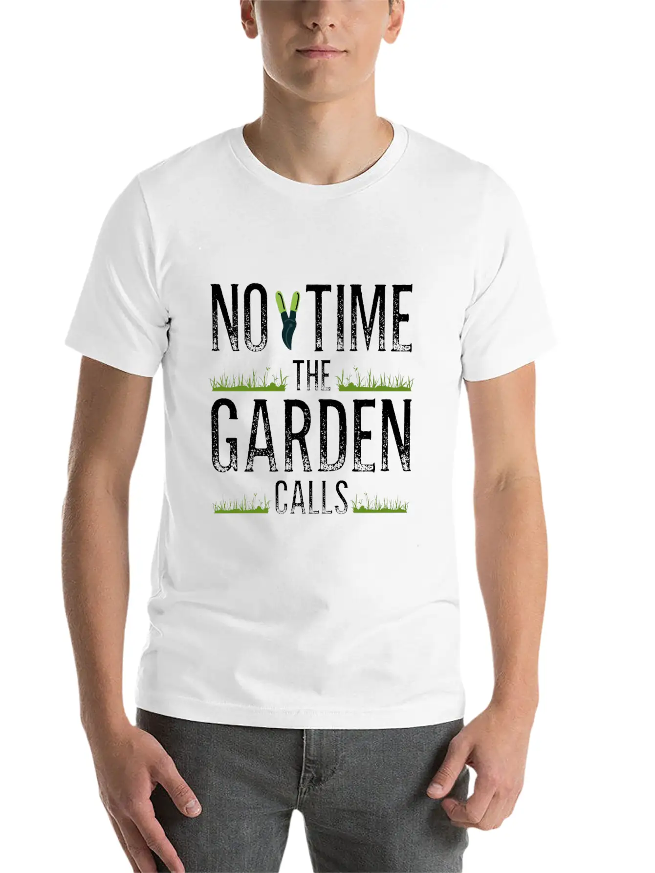 No Time The Garden Calls Comfortable Minimalist Graphic Tee – Summer Style Essential