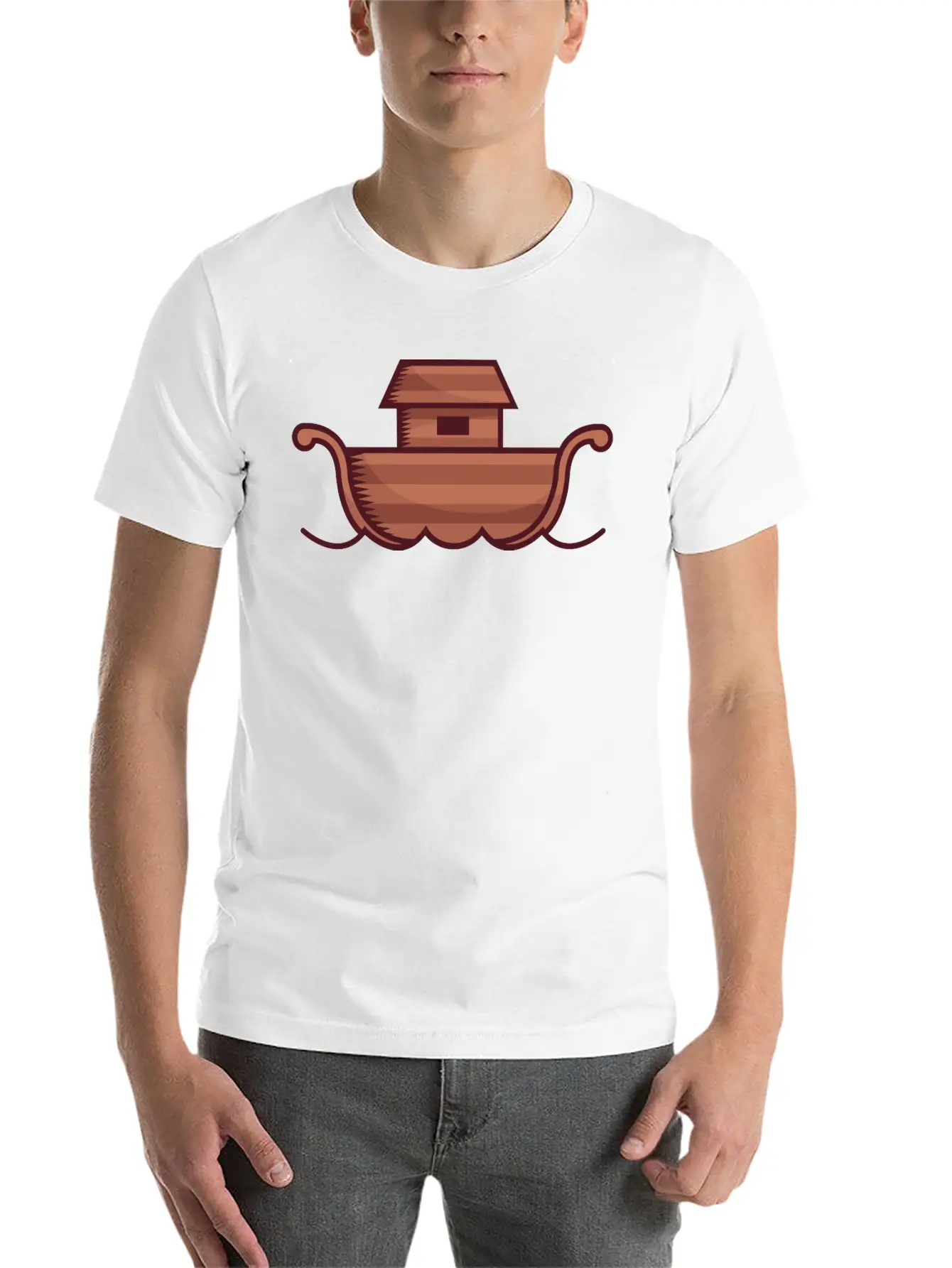Noah Built An Ark As Commanded By Modern Fit Casual T-Shirt – Clean And Versatile Design
