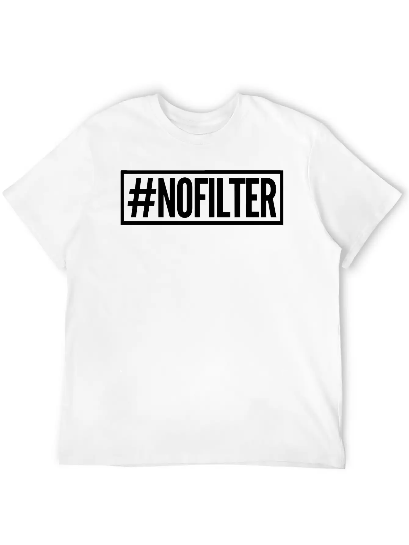 #nofilter Unisex Casual T-Shirt – Clean Design For Daily Comfort