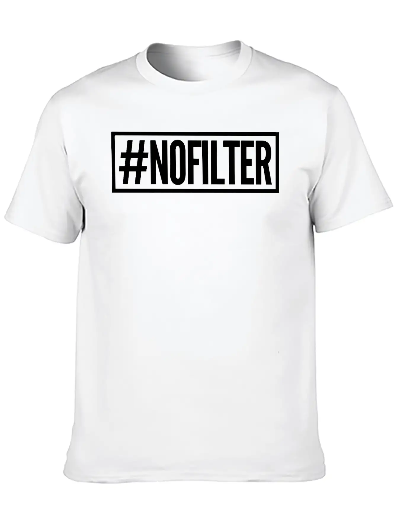#nofilter Unisex Casual T-Shirt – Clean Design For Daily Comfort