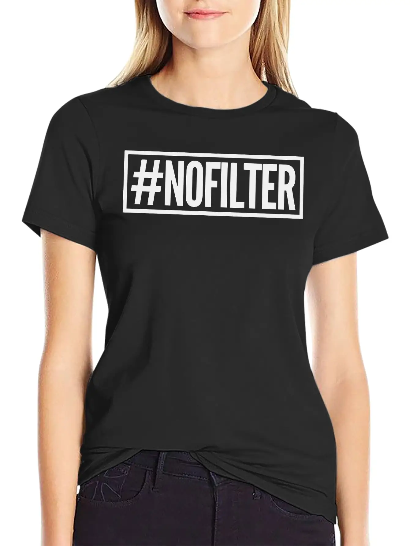 #nofilter Unisex Casual T-Shirt – Clean Design For Daily Comfort