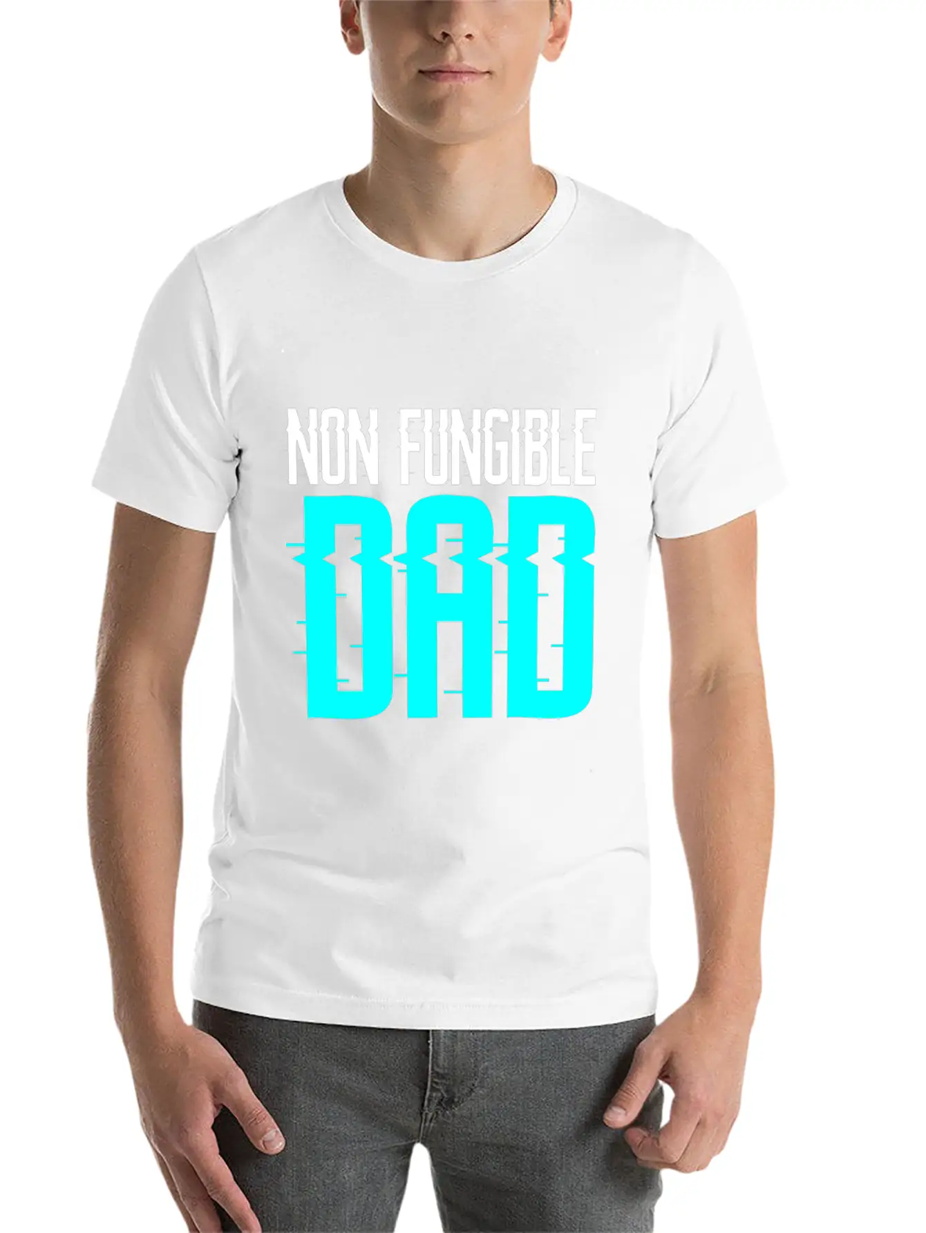 Non Fungible Dad Design For Funny NFT Lover Dad Essential Cotton Tee For Daily Outfits – Unisex Style