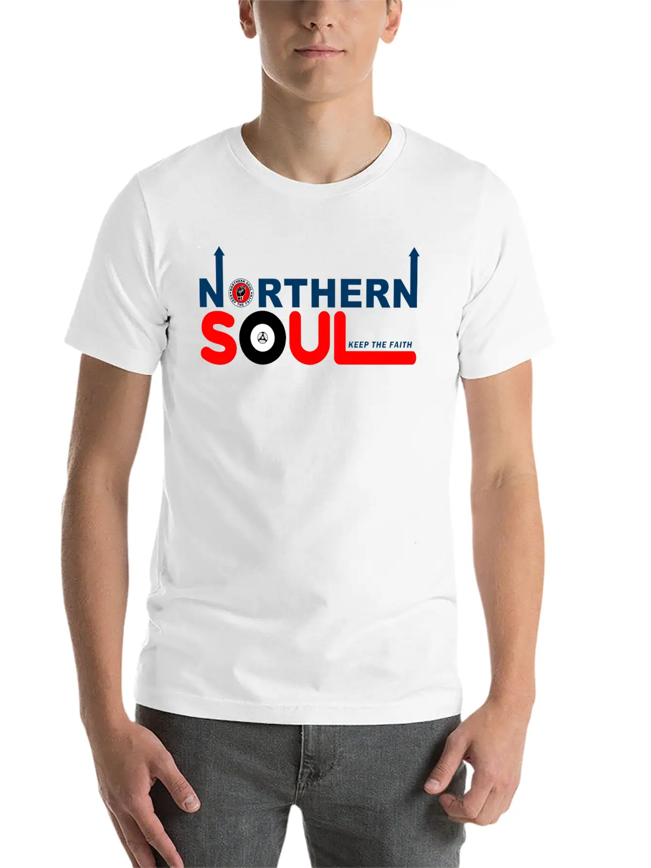 Northern Soul - Keep The Faith Modern Fit Casual T-Shirt – Clean And Versatile Design
