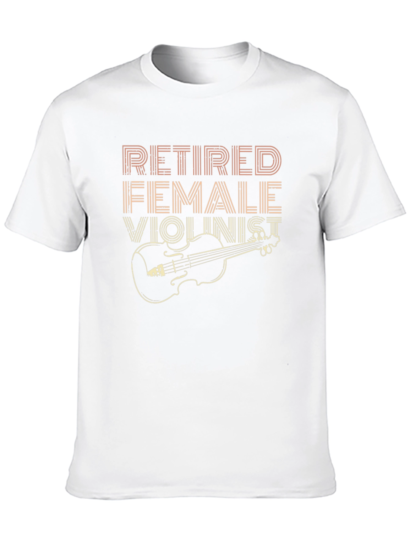 Retired Female Violinist T-Shirt Musician Gift