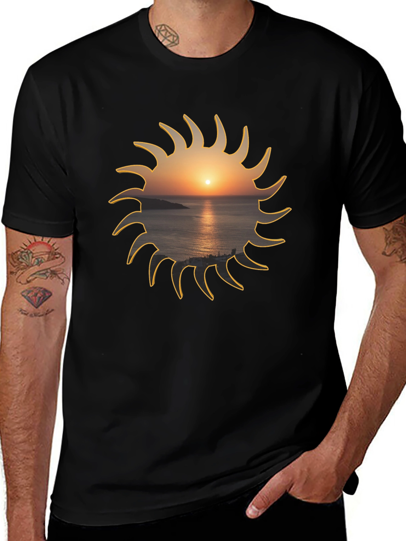 Sunset Horizon Graphic T-Shirt