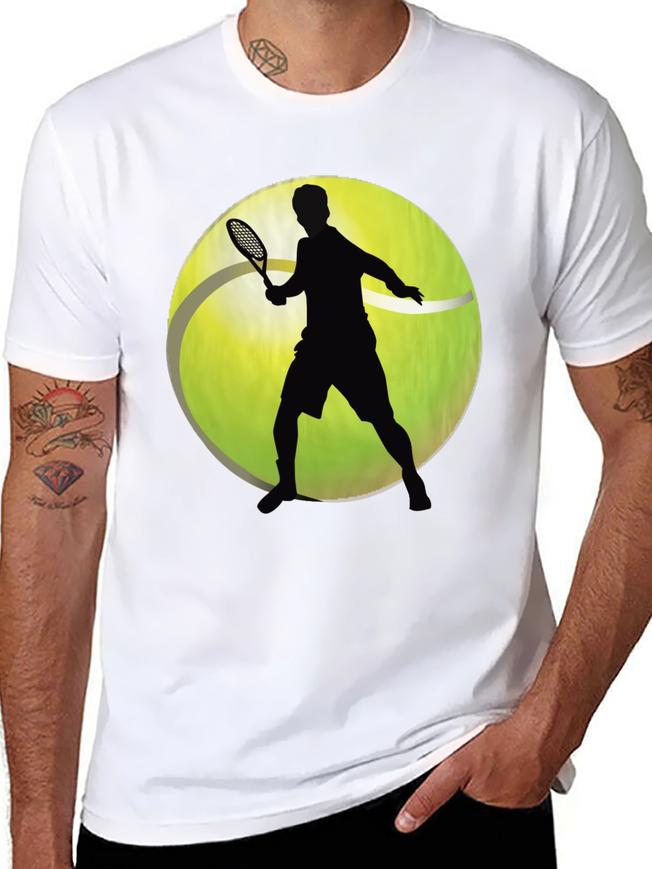 Tennis Player Graphic T-Shirt