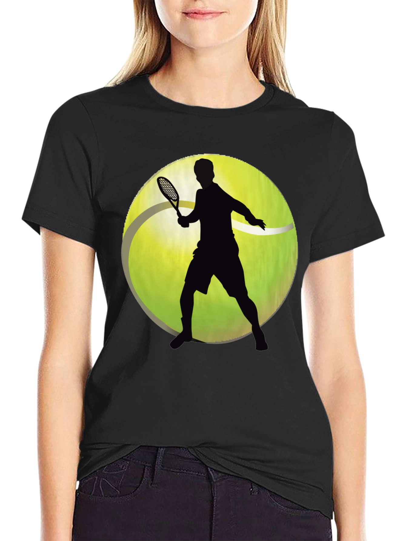 Tennis Player Graphic T-Shirt